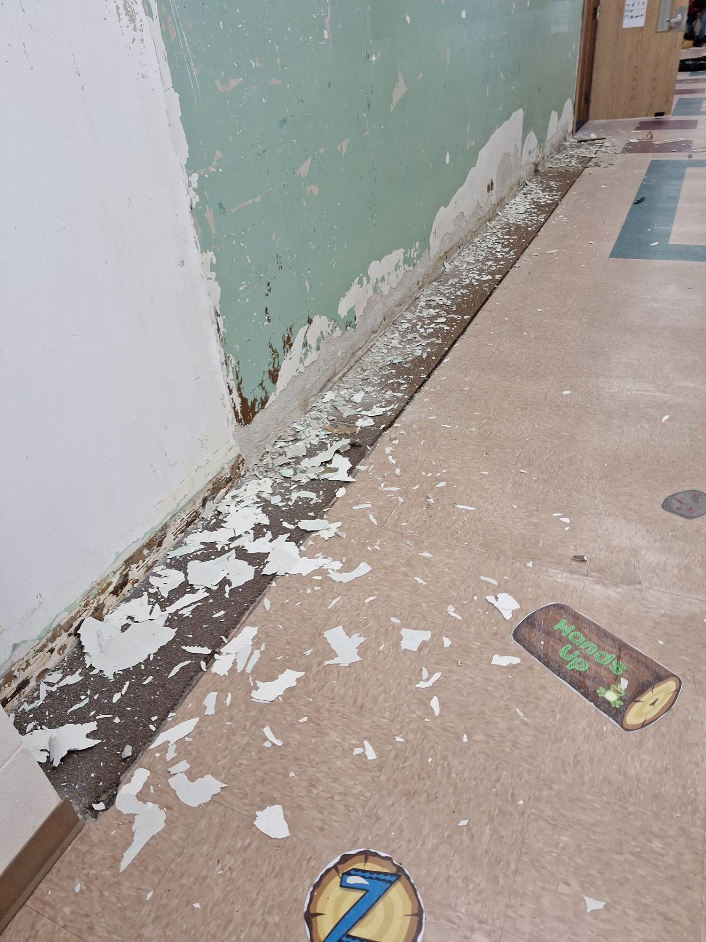 Interior Drywall Patching and repainting for Oakridge School district! by Gordon Painting