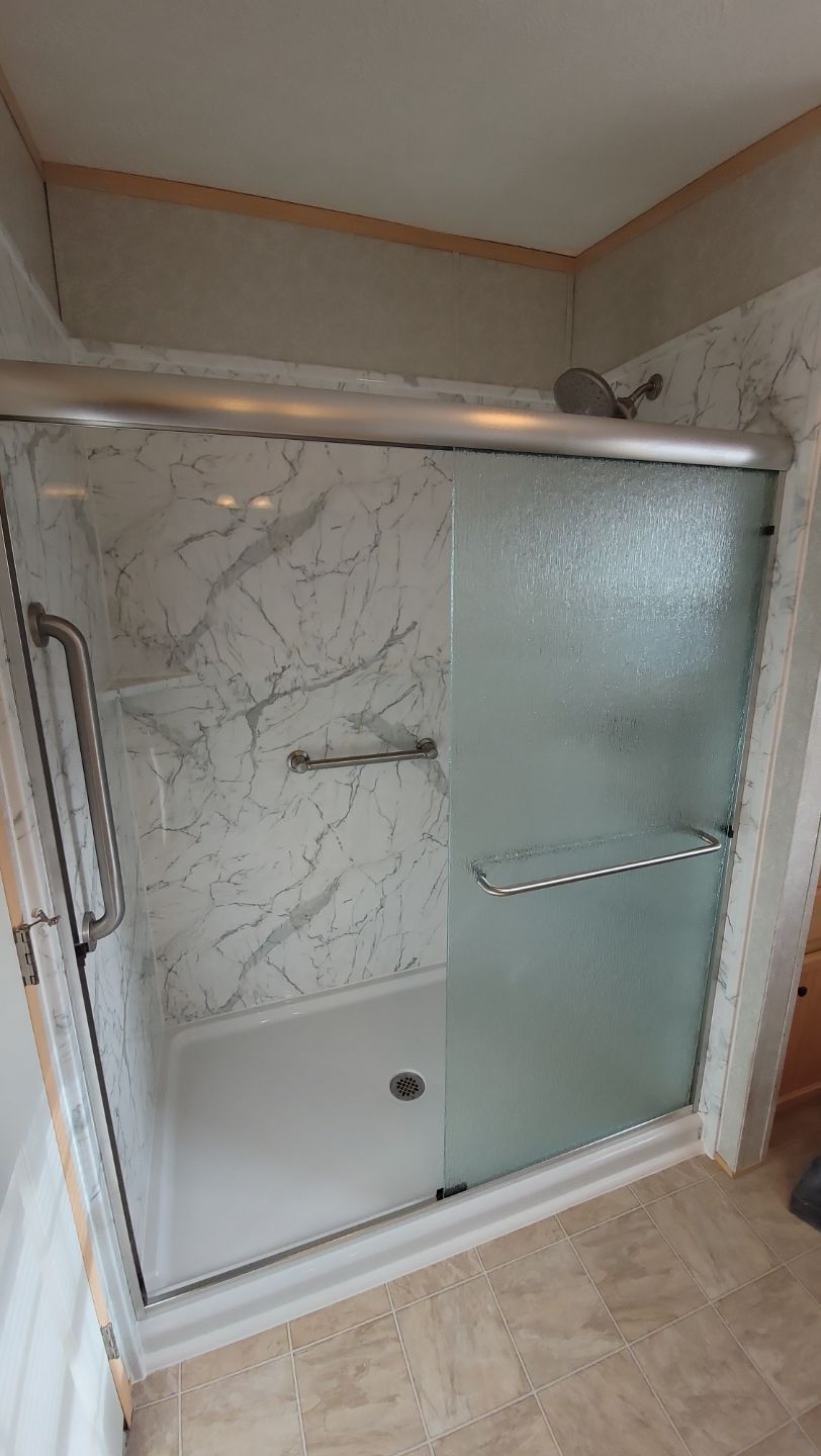 Tub to Walk-In Shower Installation in Livingston, NY  by Yankee Home Improvement