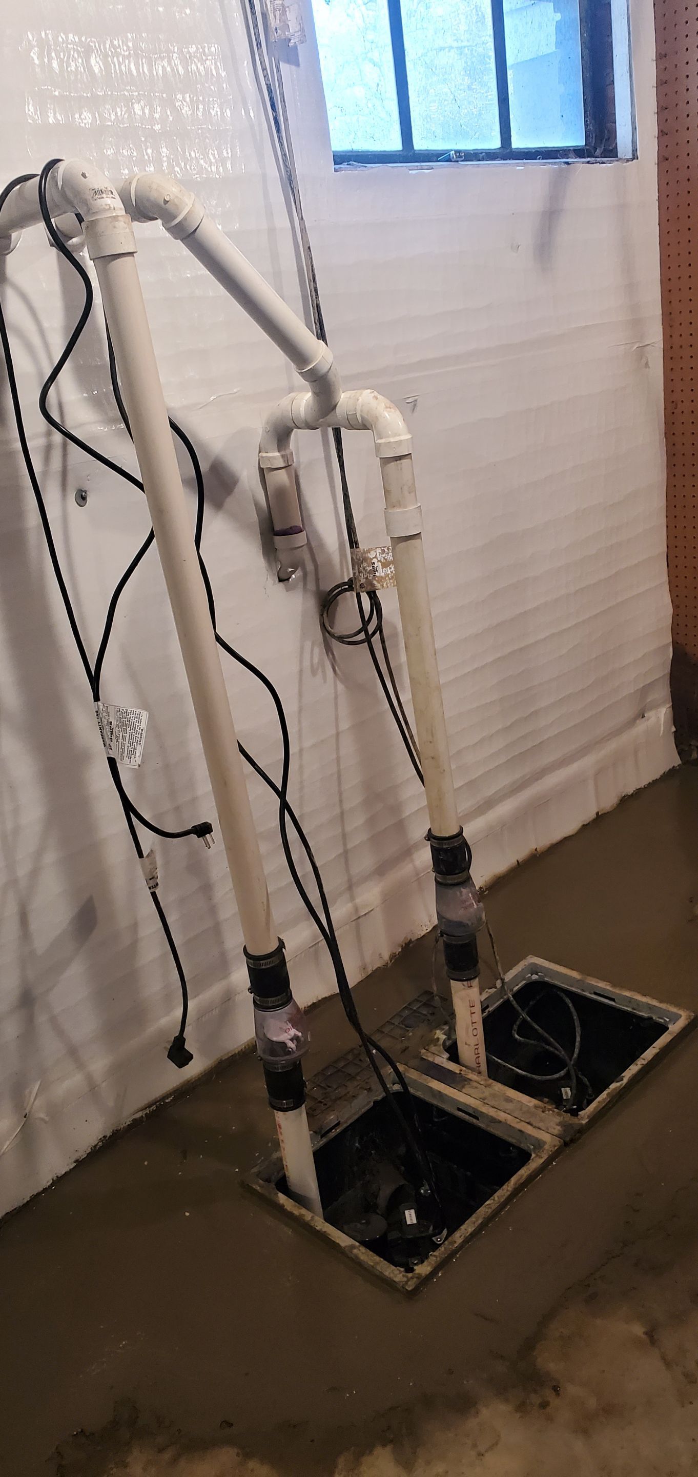 Interior Basement Waterproofing System using GrateDrain Waterproofing System by Toledo Basement Repair 