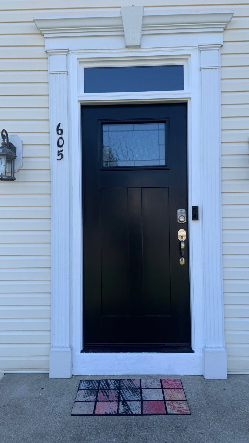 Exterior Installation using Transom Window & Door by A1 NERDY HOMES LLC