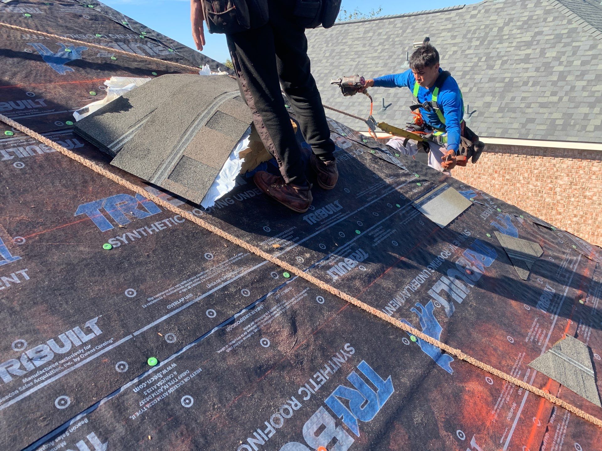 Hail Damage Restoration and Asphalt Shingle Roof Replacement in Austin by Caliber Restoration LLC