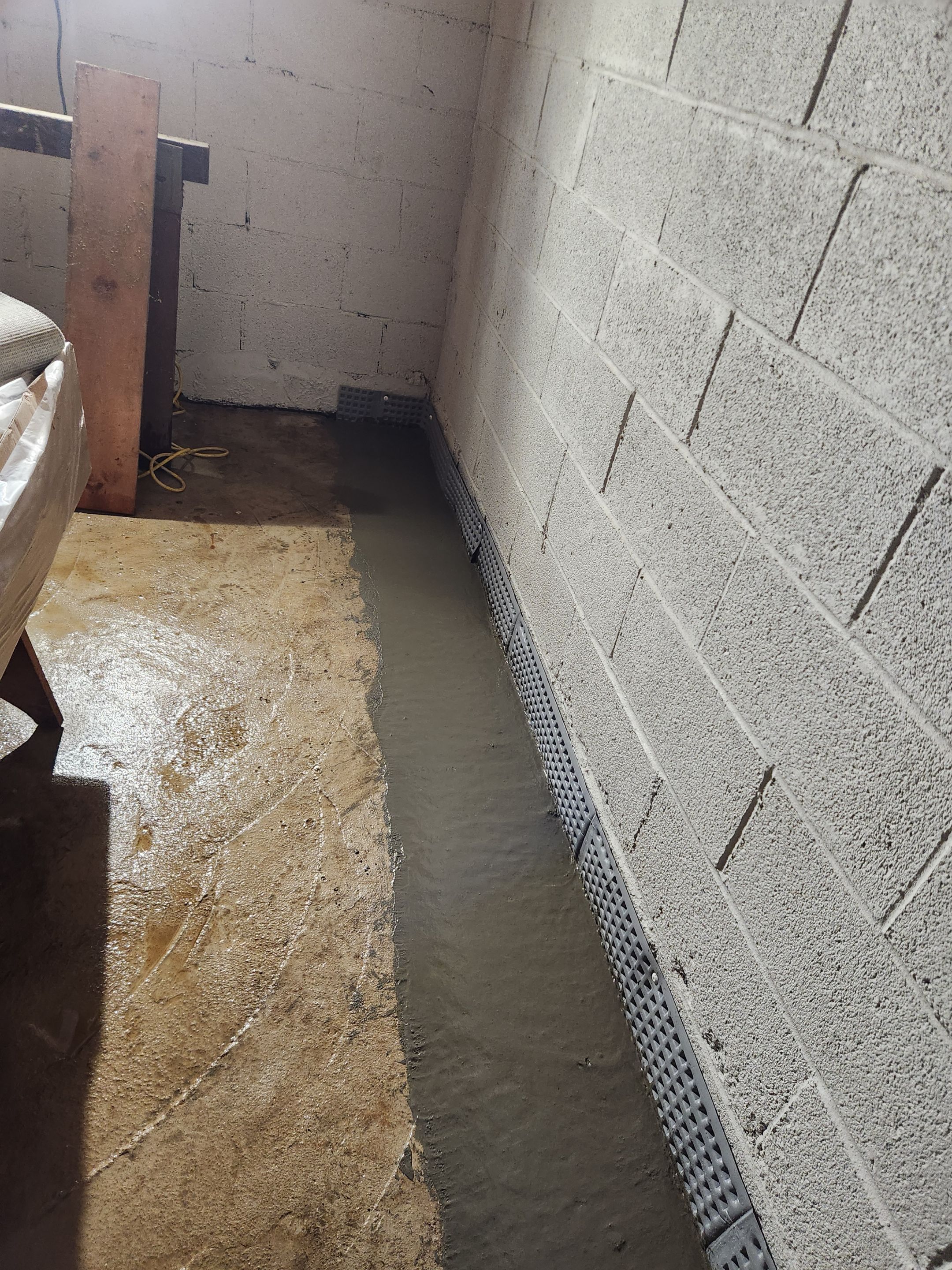 Interior French Drain in Pine Brook NJ by Pure Service Pro, LLC 
