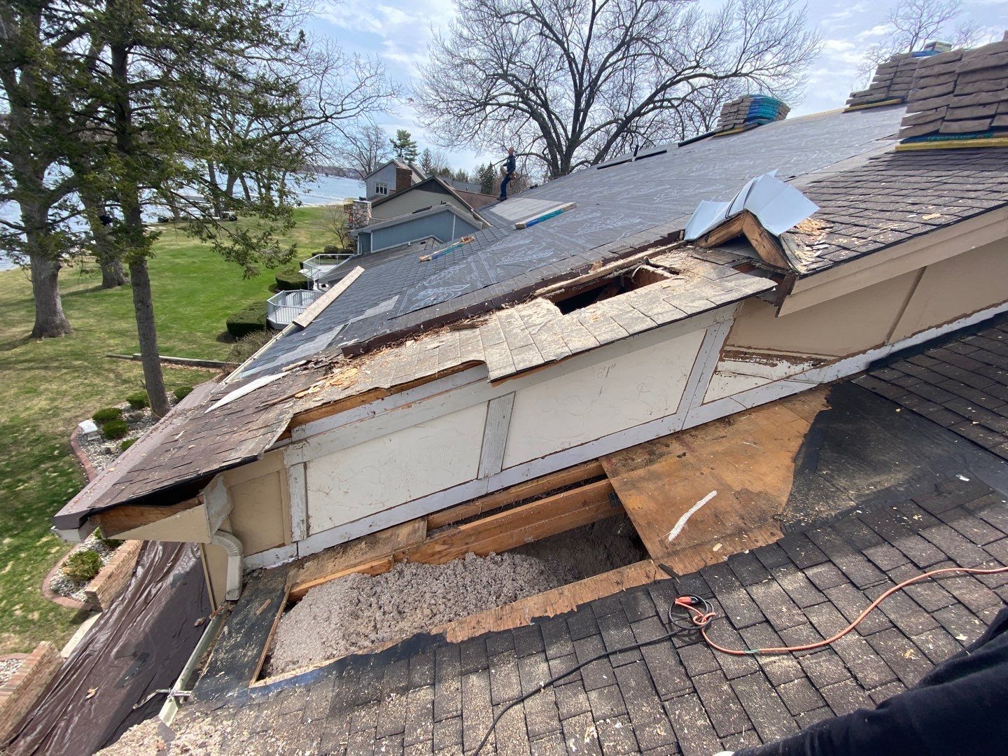 Roof Replacement  Certainteed Landmark Moire Black  by Bloomfield Construction & Restoration