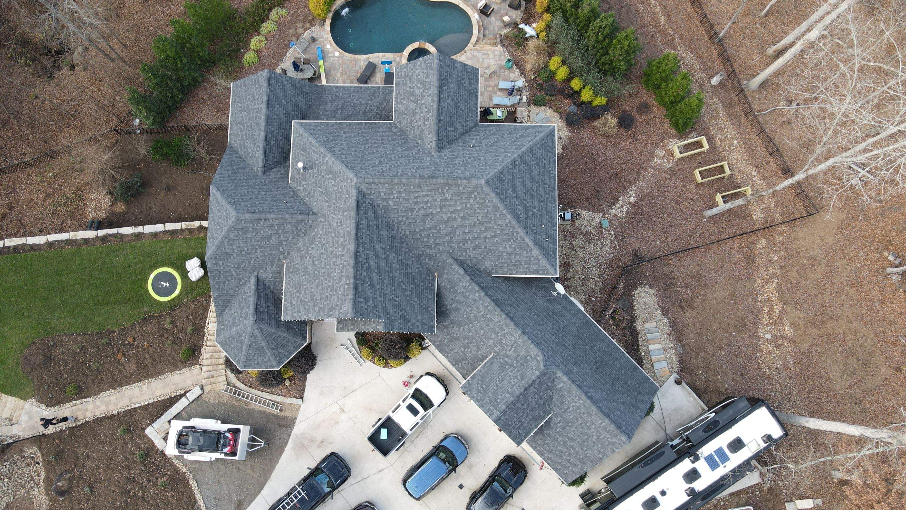 Residential Roofing Installation using TAMKO Titan XT Rustic Black by RISE Roofing & Restoration, LLC