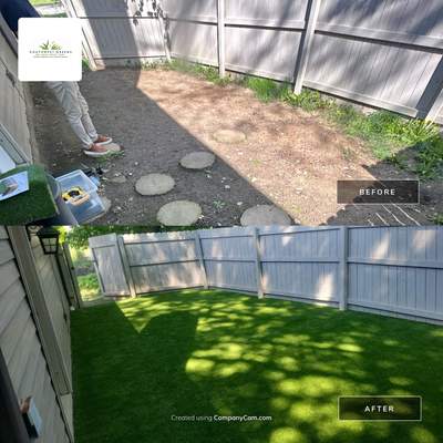Synthetic Turf Installation for a Residential Backyard in Westlake