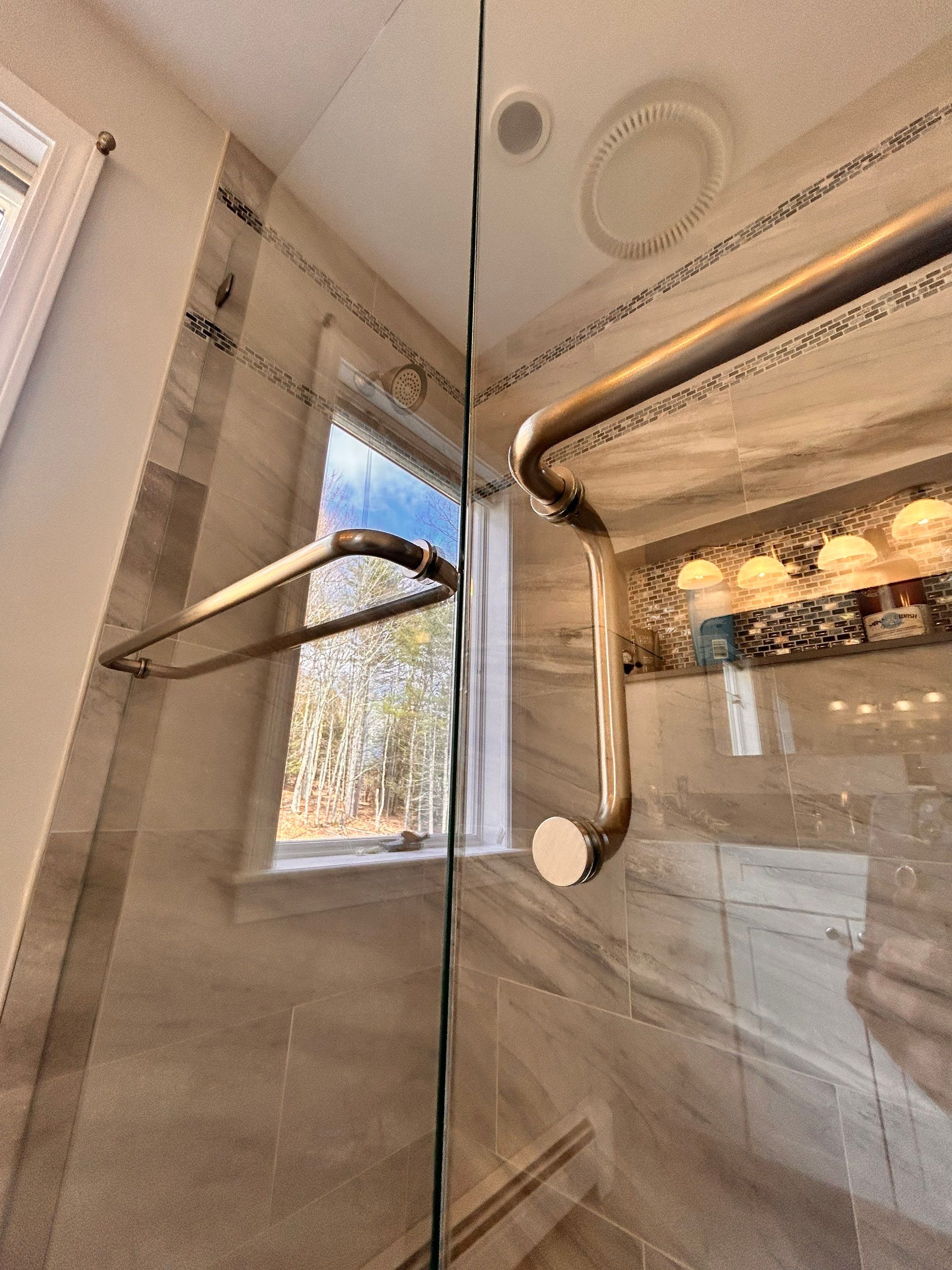 Shower Enclosure using Tempered Shower Glass by Cheshire Glass Company