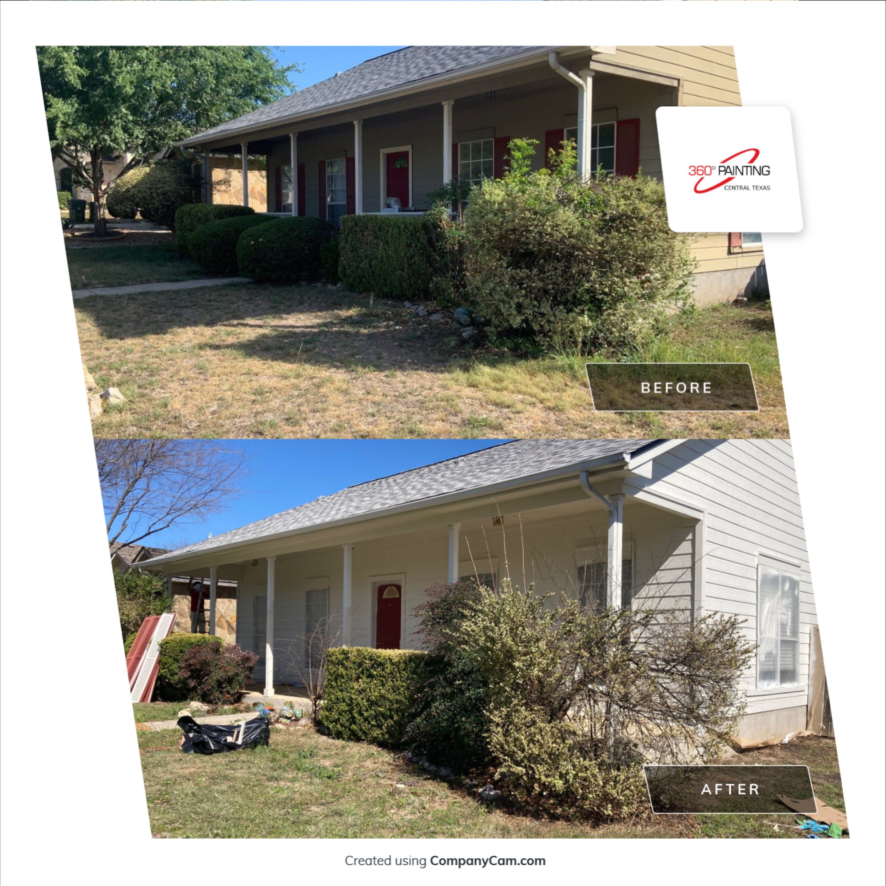 Ranch Revival: Infusing Vibrancy into Your Home's Story with a Colorful Exterior Update! by 360 Painting Central Texas 