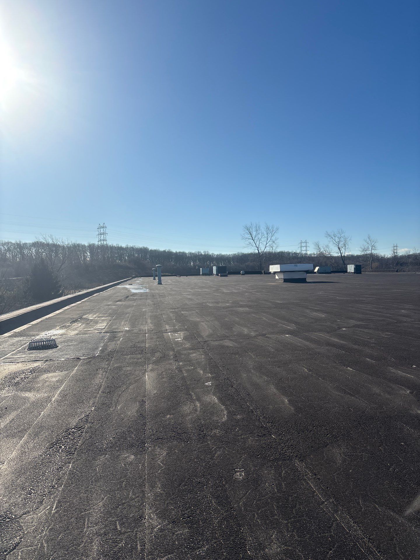 Flat Roof Cleaning | Melville, NY  🏢❄️🚁   by Above All Gutters 