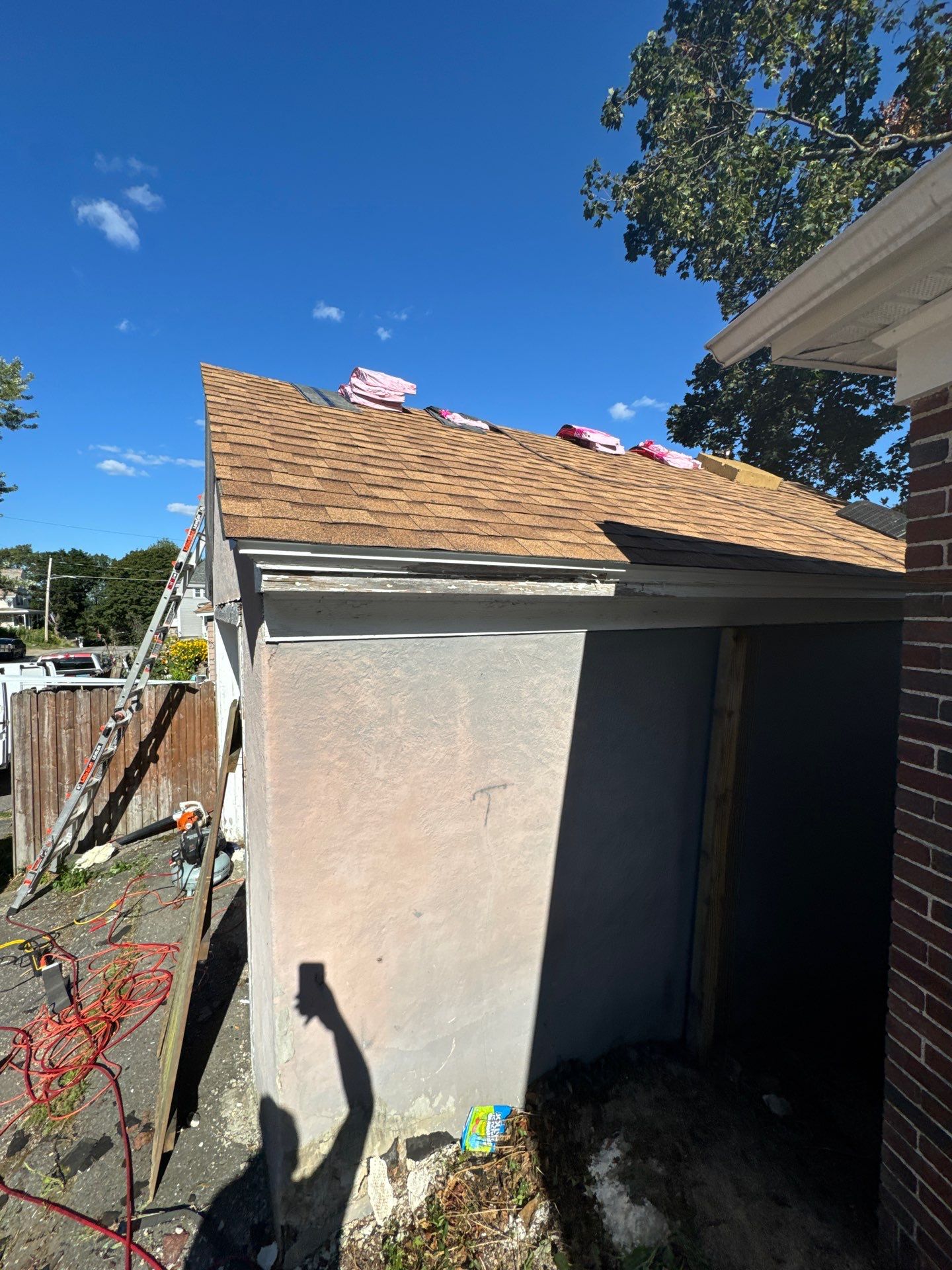 Garage Roof Replacement & Trim Repair by Mighty Dog Roofing of Greater Middlesex County