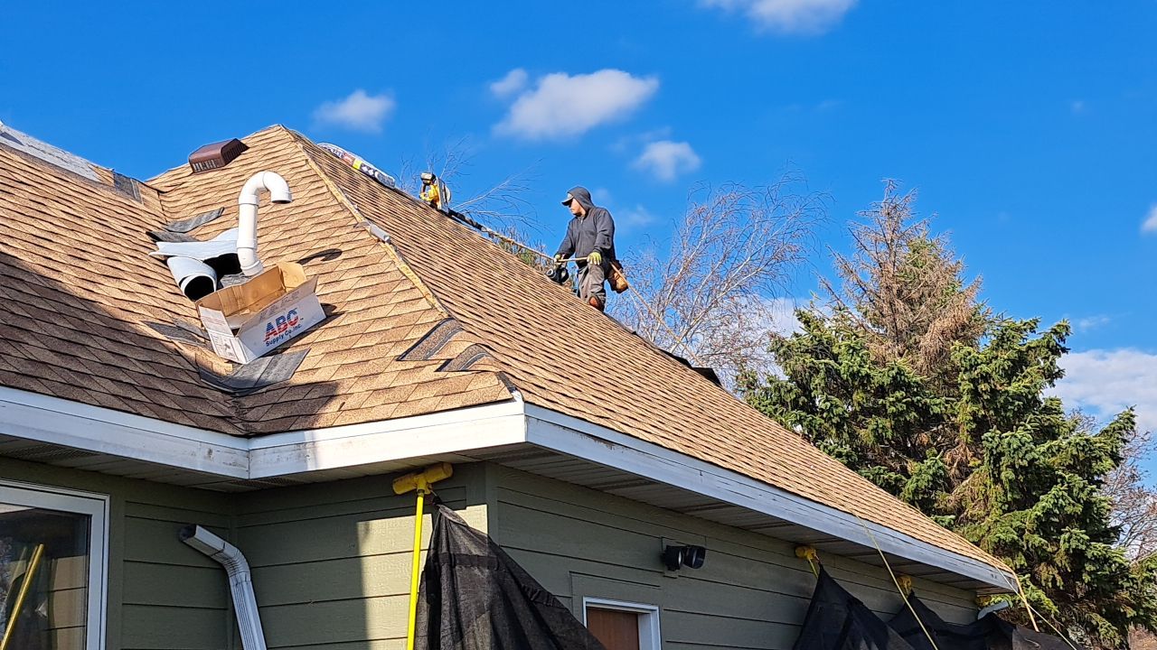 Residential Roof Installation in Plymouth, WI by Gellings Roofing & Siding