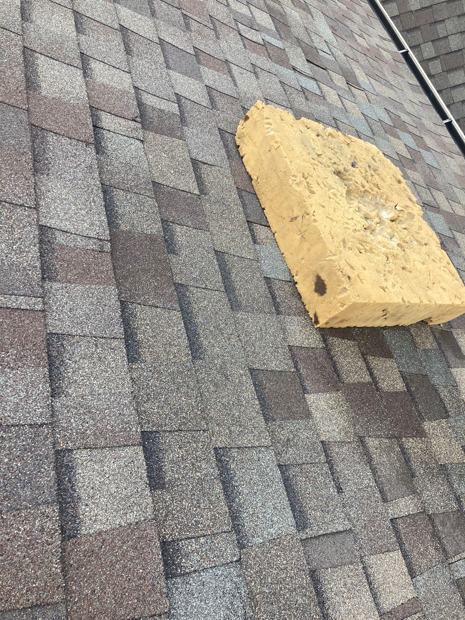 Hail Damage using Owen's Corning Duration (Lifetime) Shingles by Roof Repair Company