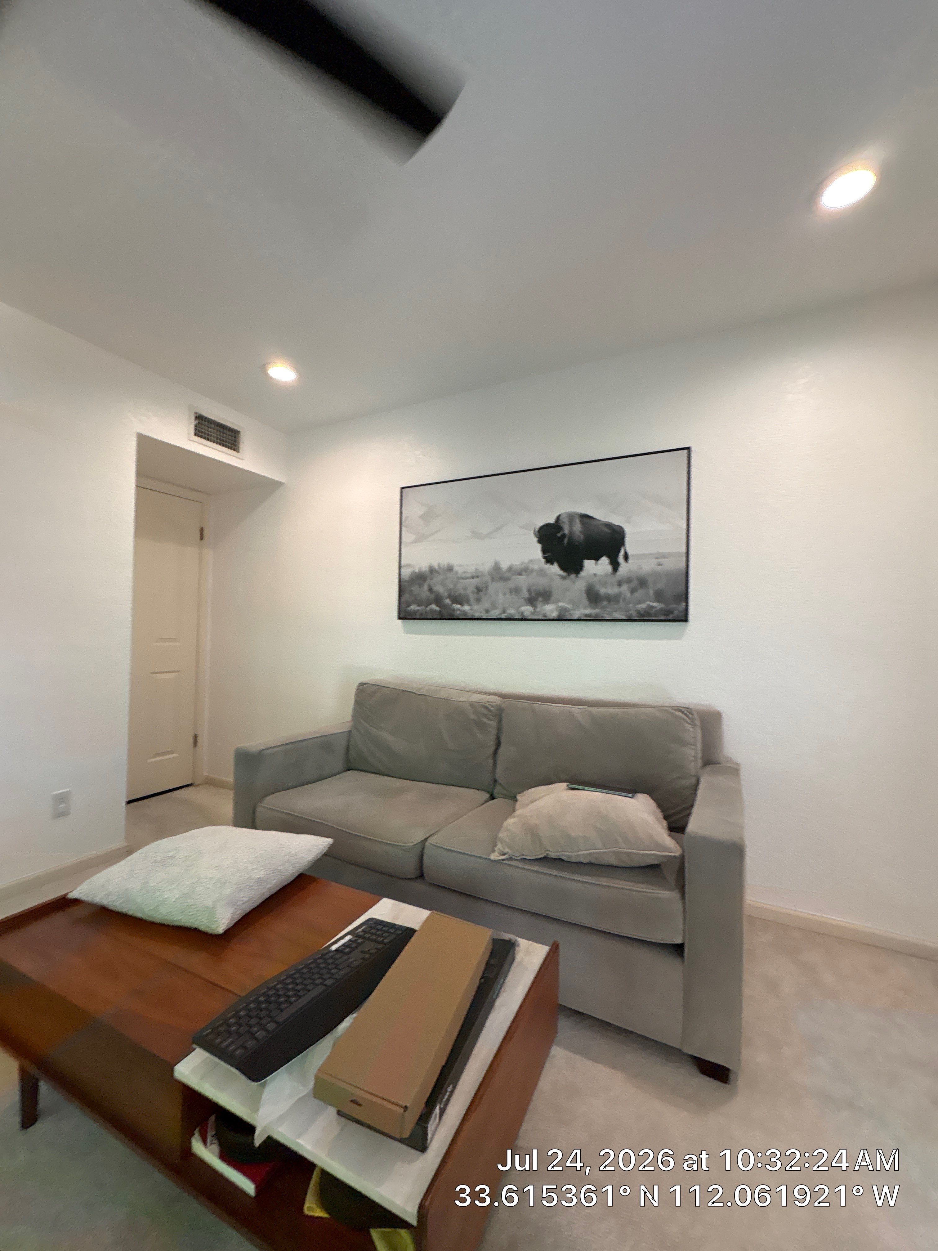 Multi-Screen Media Wall and Plantation Shutter Installation in Phoenix by CompanyCam Sales Demo