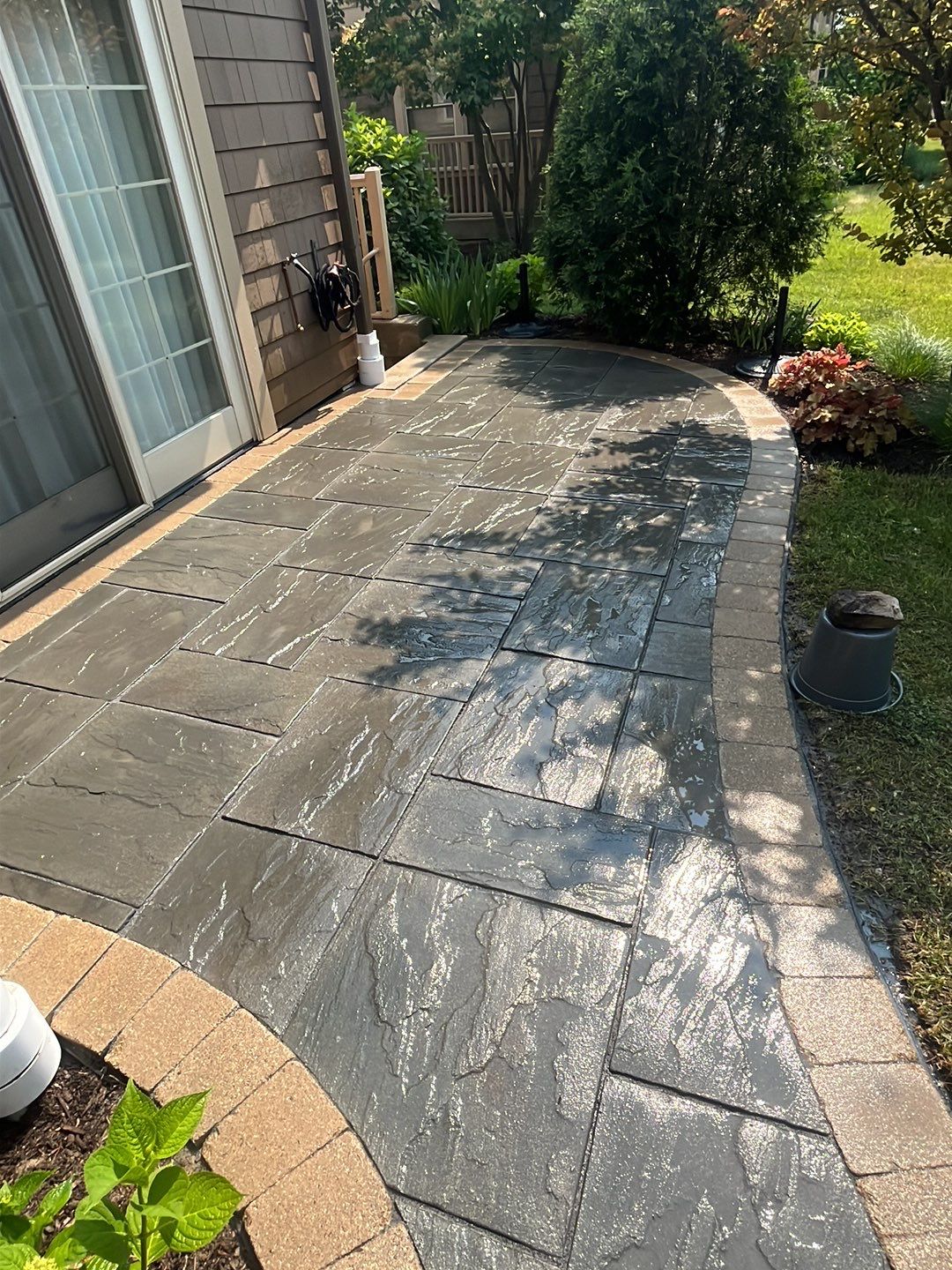 Glenview, IL Patio Clean, sand seal.  by Northern Power Washing LLC.