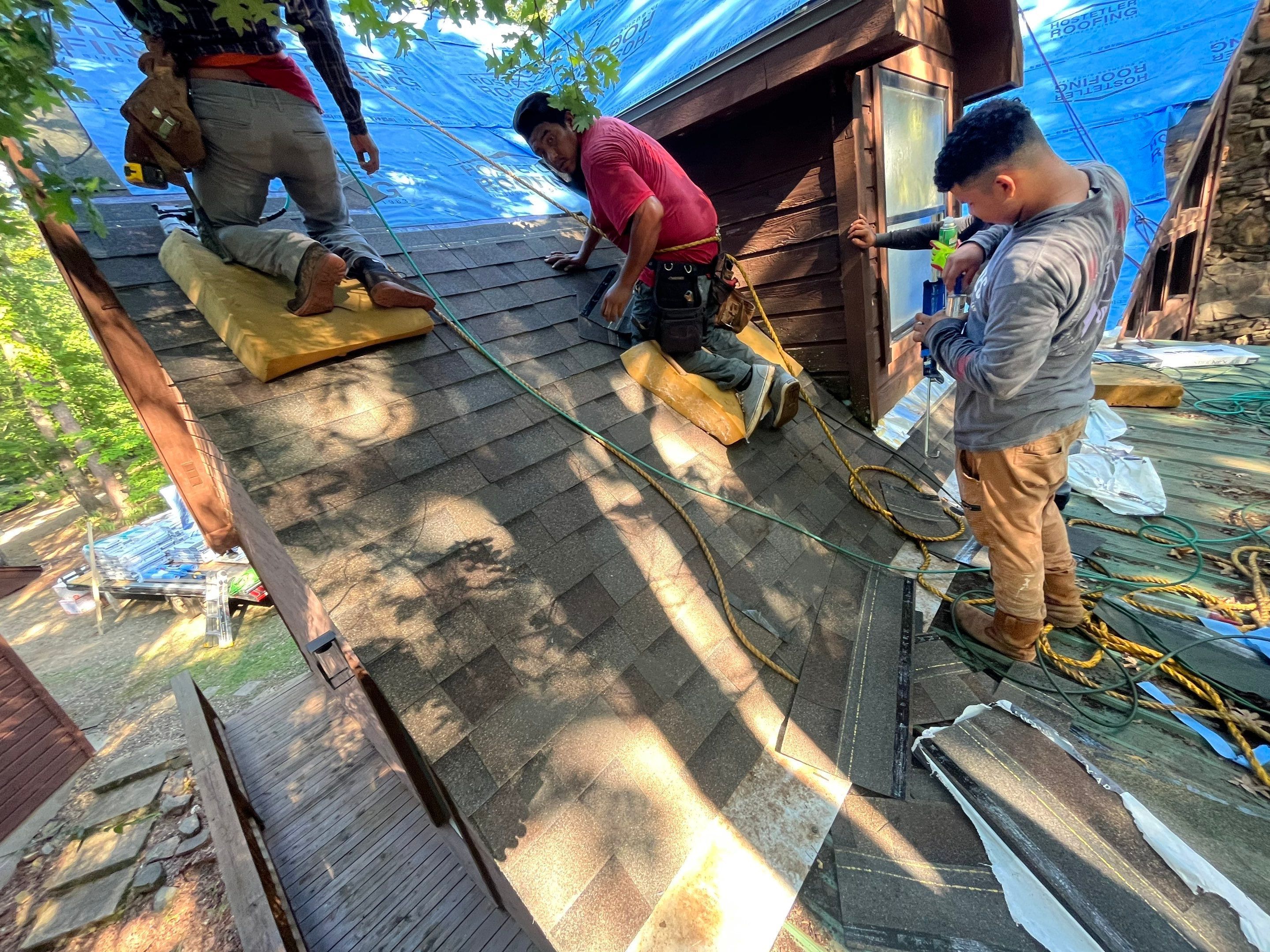 Residential Reroof: 40 Year Impact Rated Architectural Shingles by Hostetler Roofing