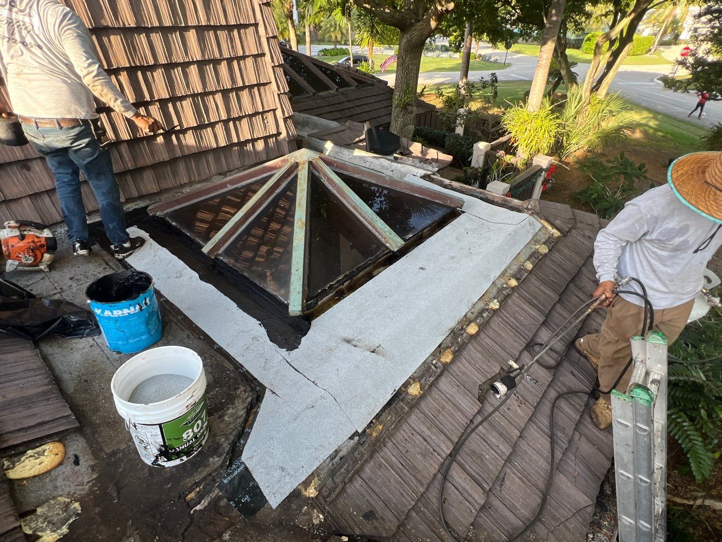 Gatehouse Rd., Sea Ranch Lakes, FL (Skylight Repair) by G&J Roofing 