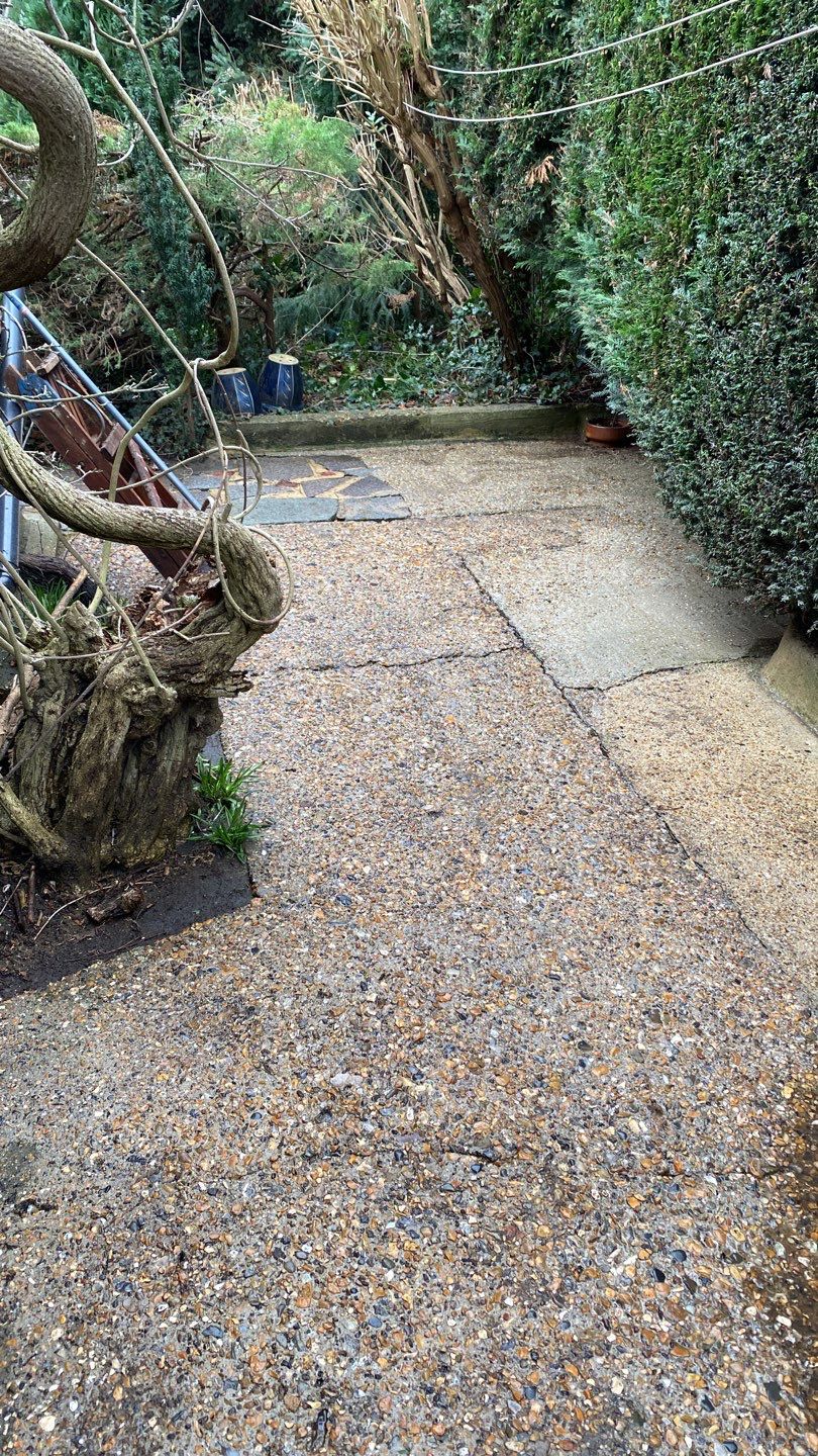 Driveway And Patio Clean using honda 21 ltr/min by Ges Exterior Cleaning ltd