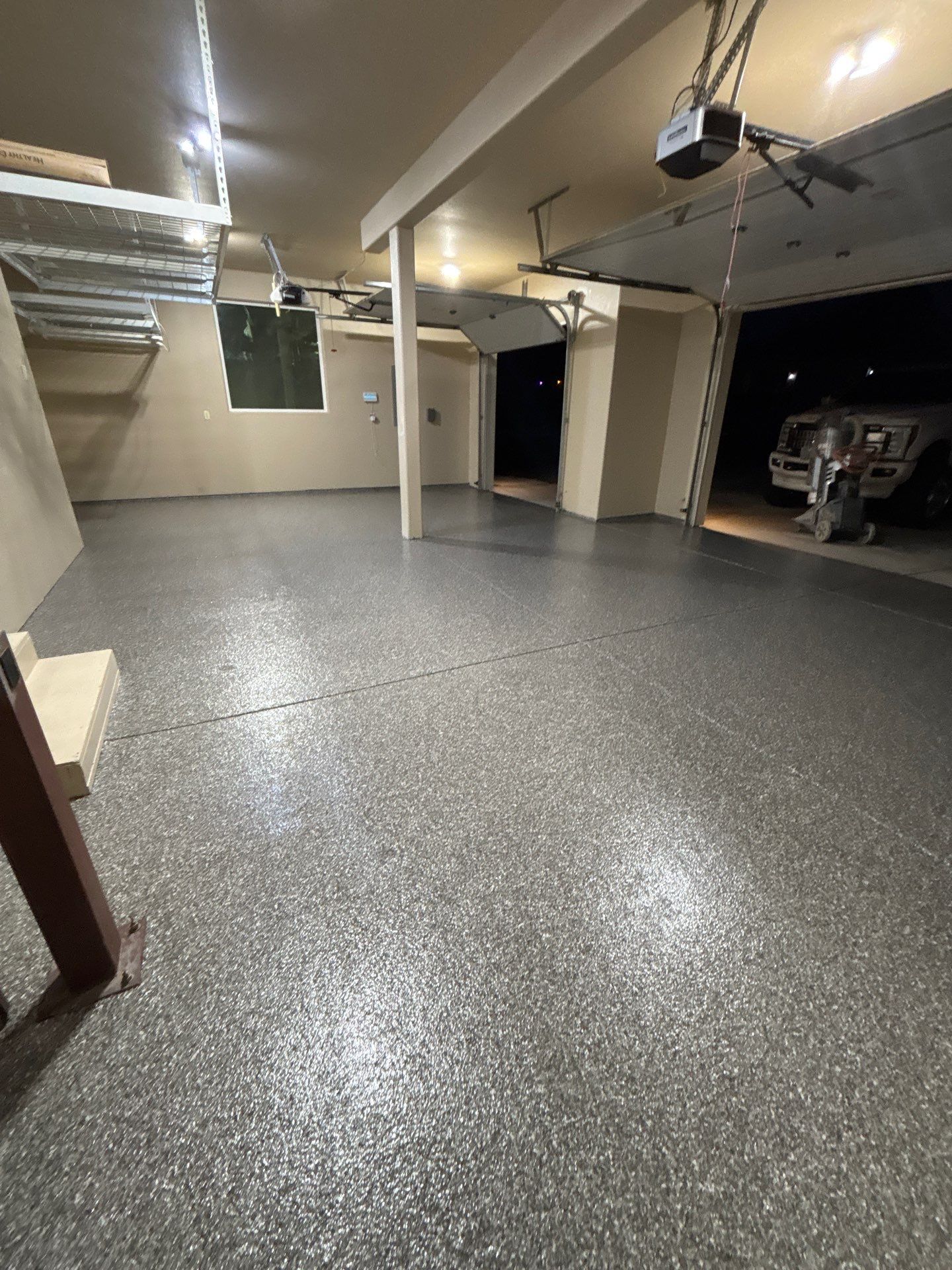 Garage Transformation using Silver Creek by Croc Coatings, LLC