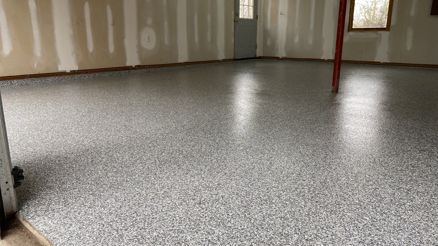 Ryan B. gets a new garage floor in Banner Garage Stonehenge! by Banner Garage