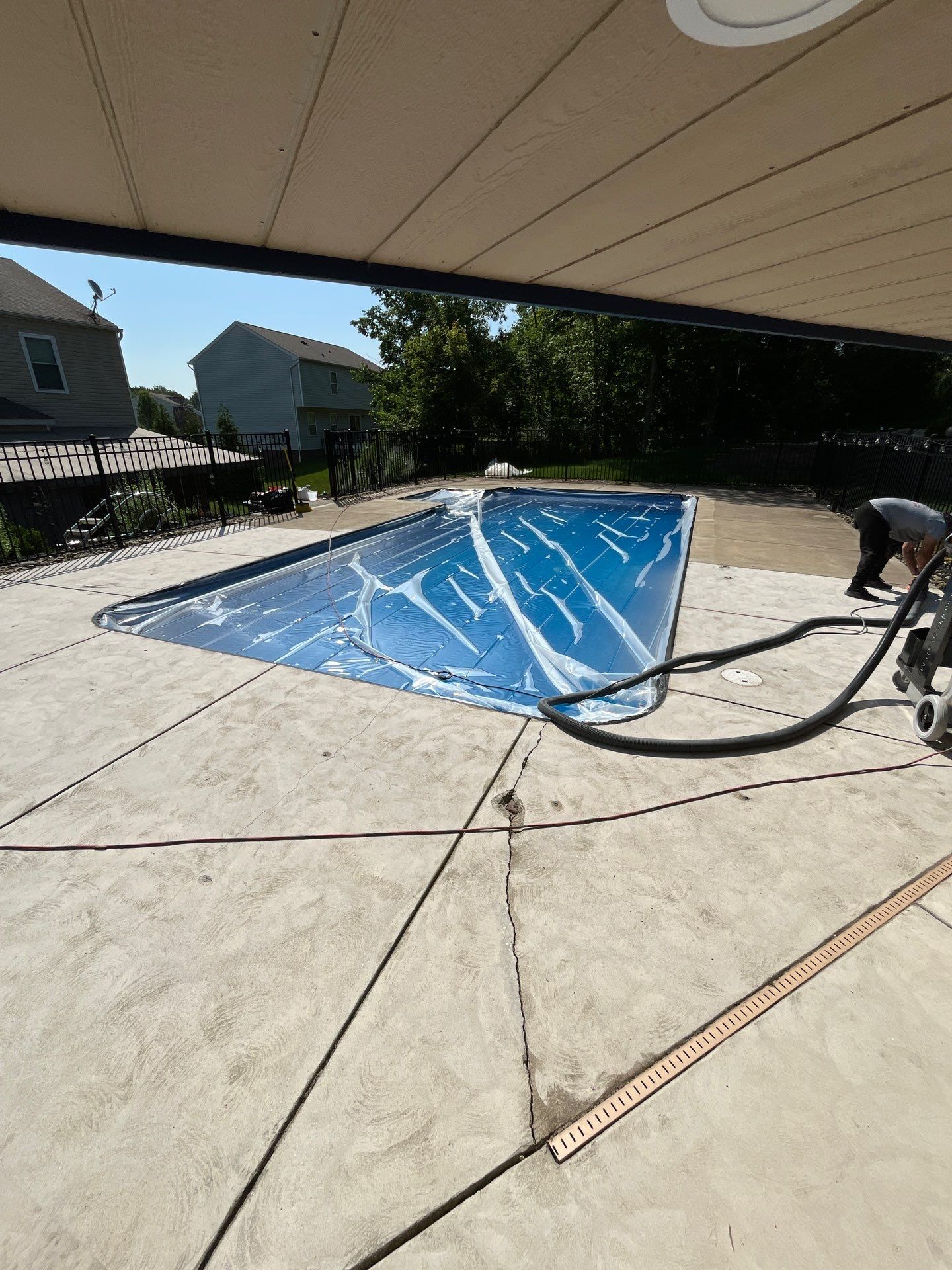 Oxford Pool Deck Project in Baden by Floors in a Day, Inc