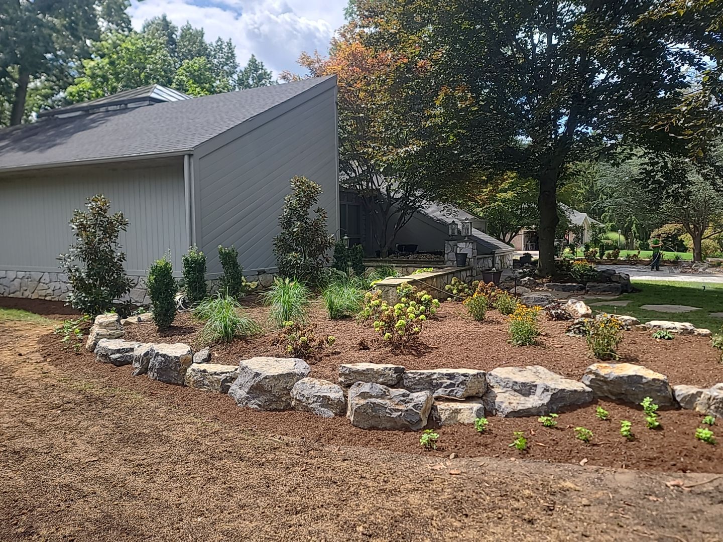Penn National Project by Potted Luck Landscape