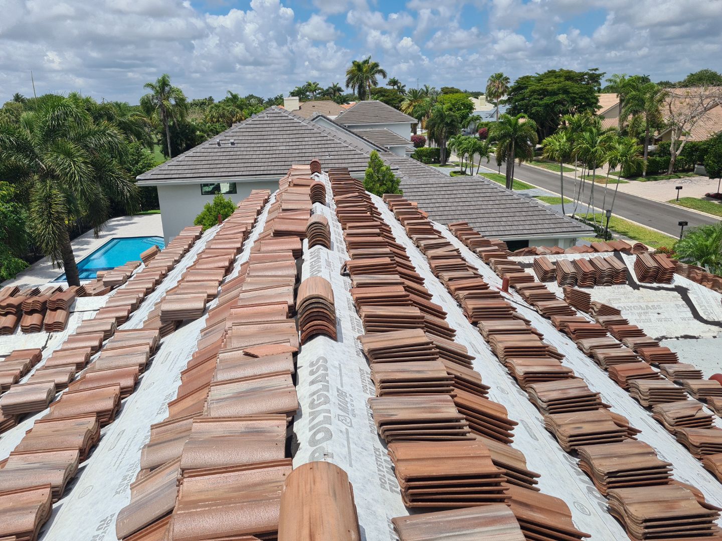 Residential Roofing Installation using Eagle Roofing Tile by BLUES BROTHERS ROOFING