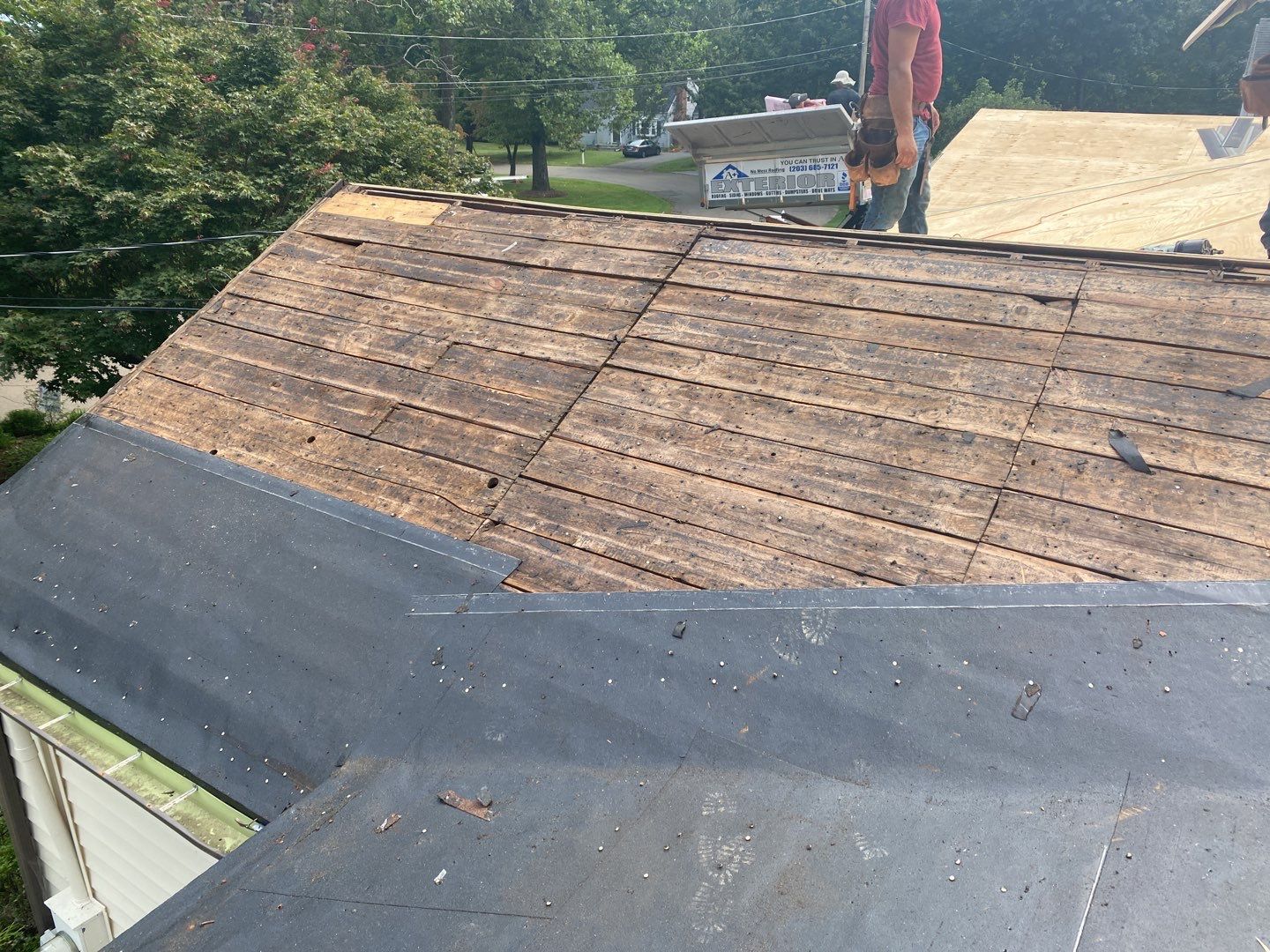 Residential Roofing Installation using Owens Corning Duration Brownwood by A Plus Exterior