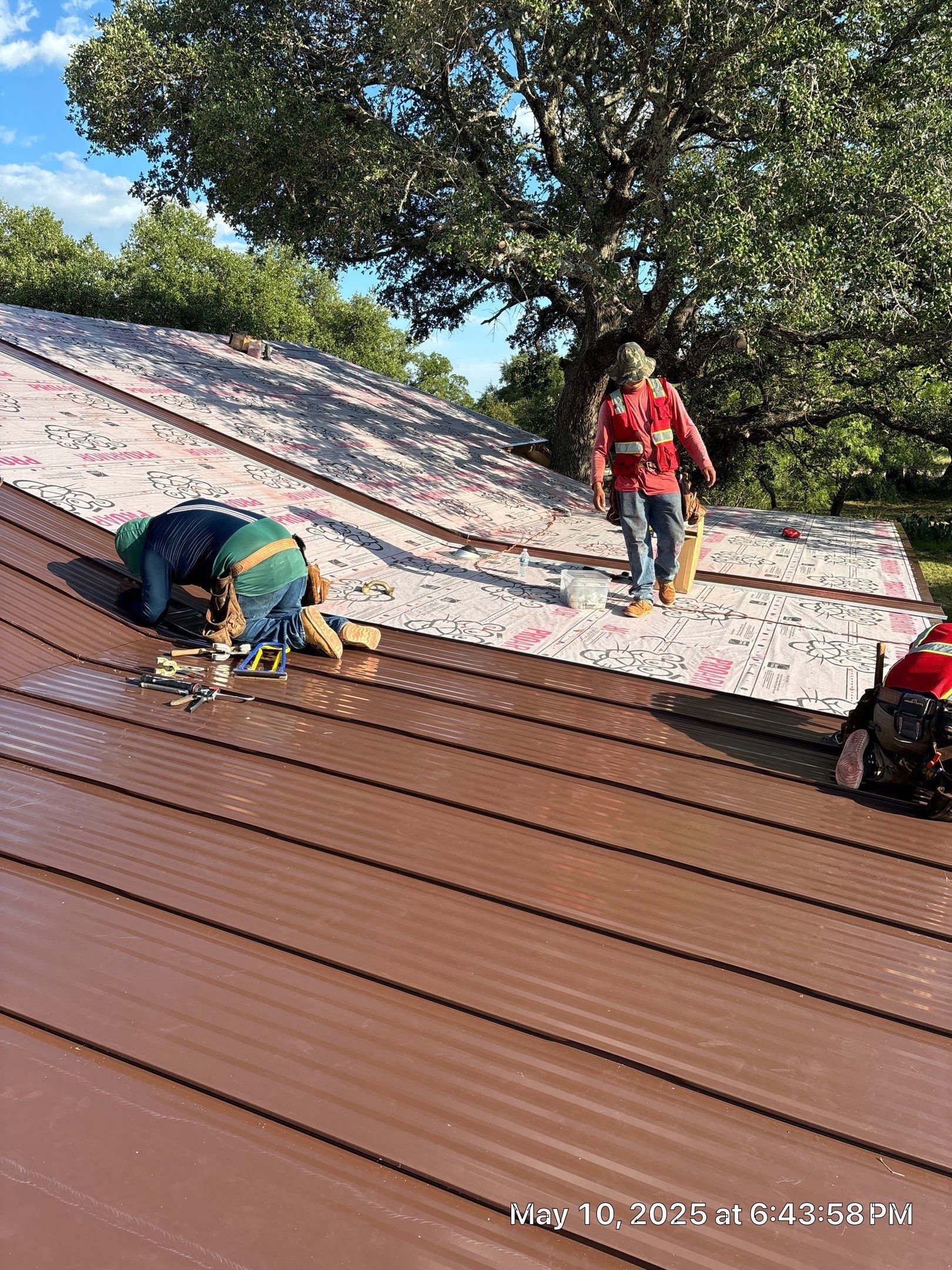 Steel Metal Roofing using McElroy Steel Standing Seam by Lightning Exteriors
