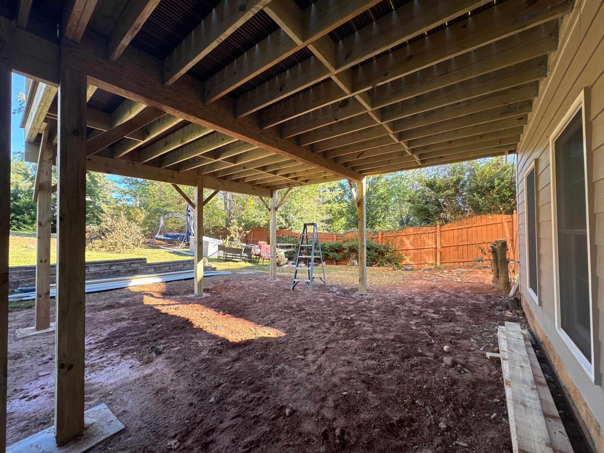 Custom Composite Deck and Covered Gabled Porch in Marietta by Swift Home Renovations