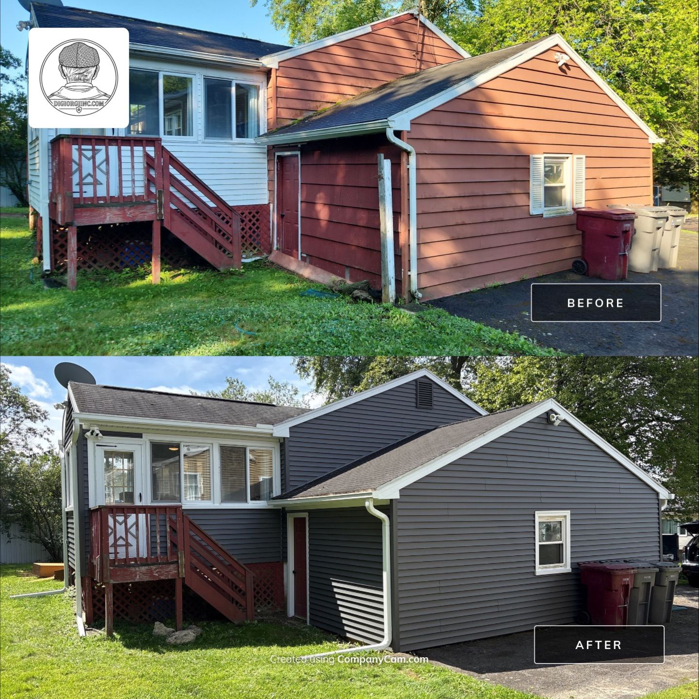 Siding Refreshment Using Cert. Monogram D/4 x 12'6'' Clapboard, Smoky Gray by DiGiorgi Roofing and Siding Inc