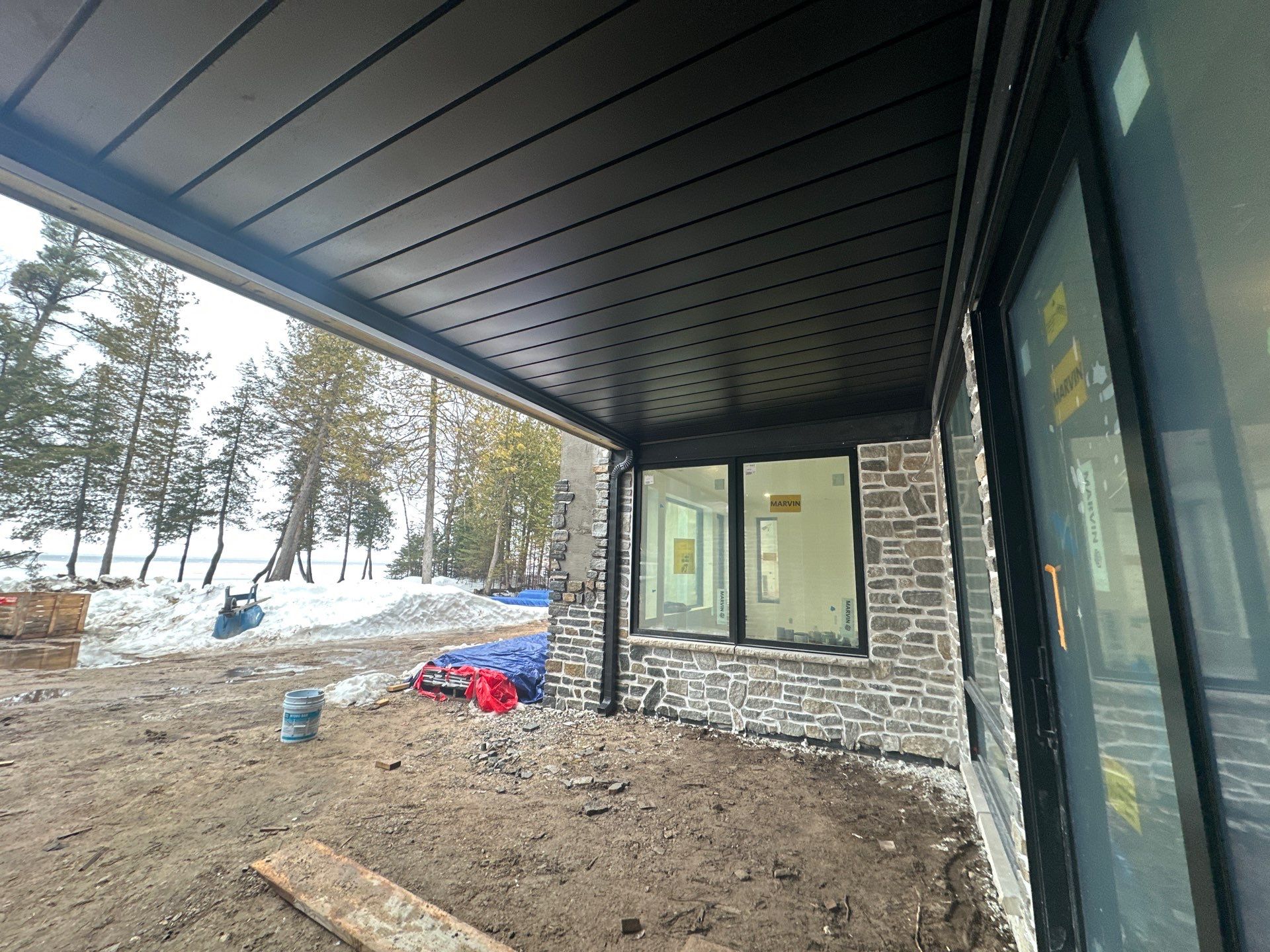 Underdeck Installation in Charlevoix, MI by Rainbow Seamless Systems