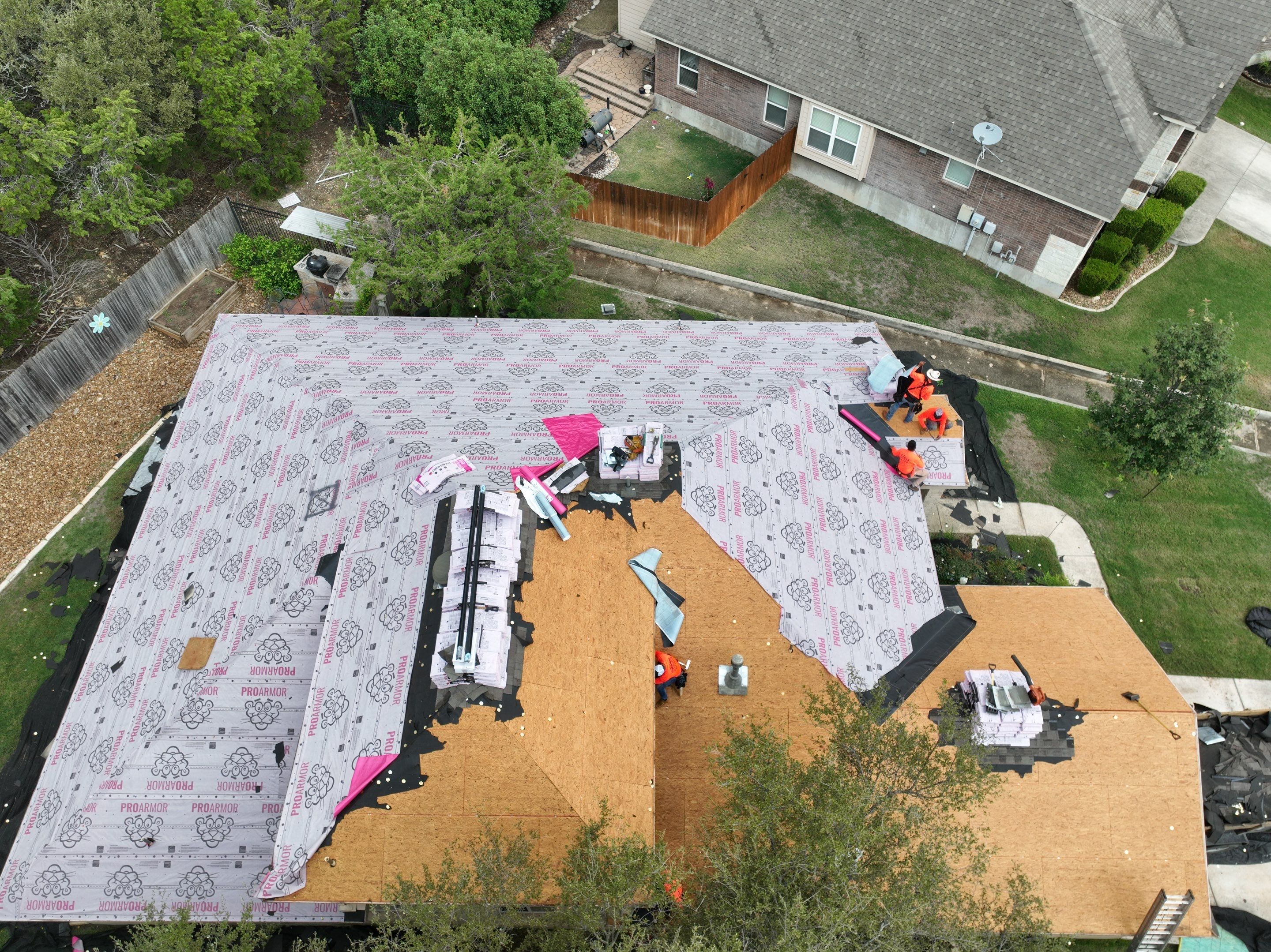 Residential Roof Replacement using Owens Corning Duration Shingles - Onyx Black by Premier Roofing and Contracting