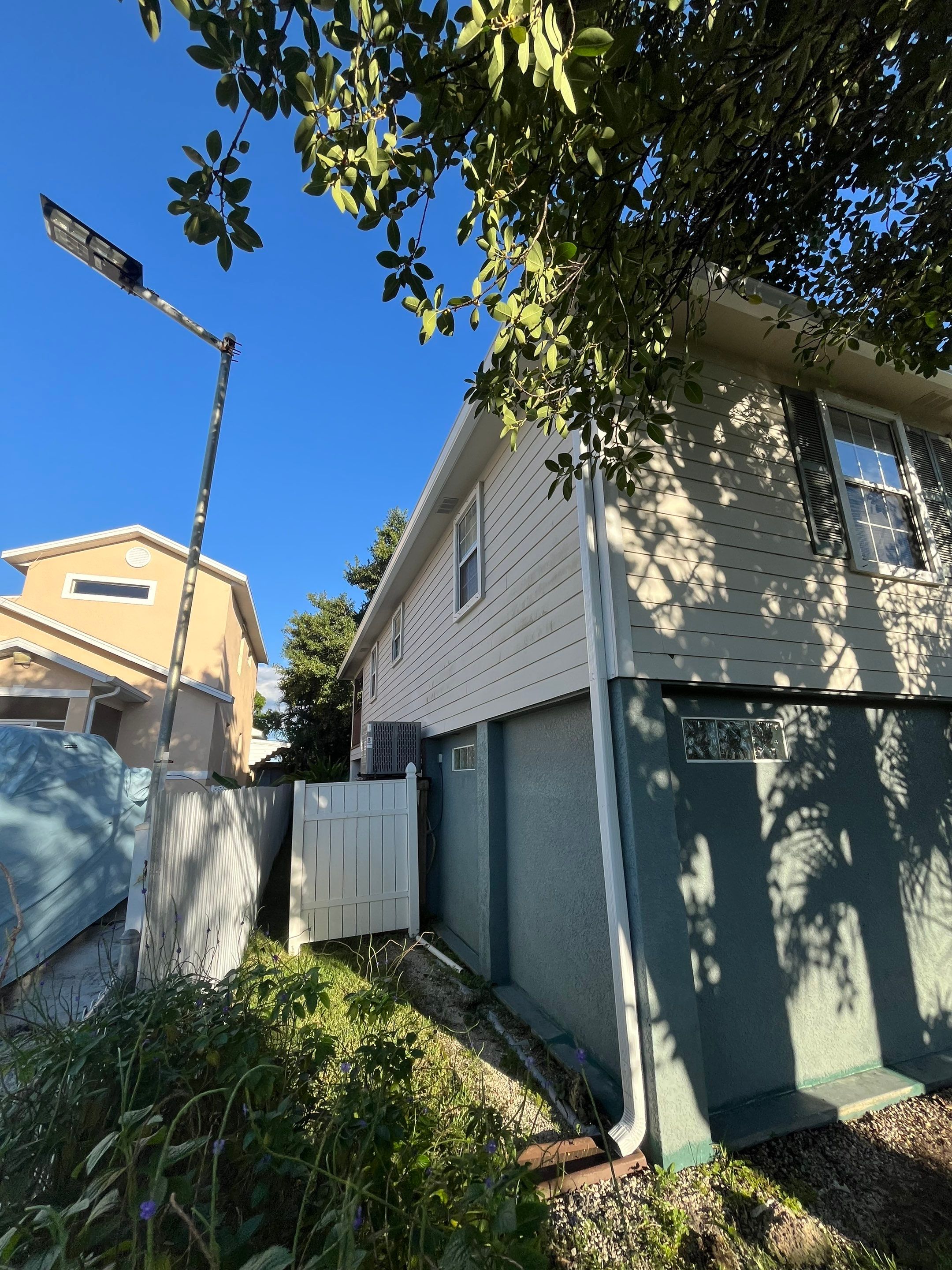 New Downspout Installation in Fort Myers FL by Gutter Professors