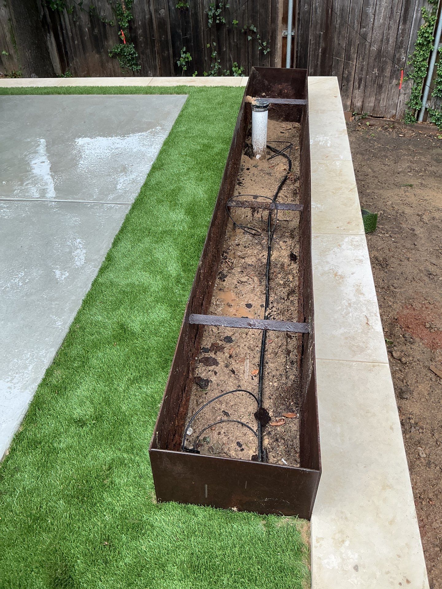 Synthetic Turf Installation using Texas Rye by Turf Concepts
