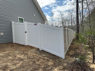 White Vinyl Privacy Fence Installation in Cameron, NC