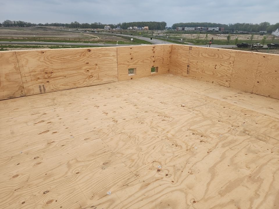 Commercial Roofing Installation using 60 mil rubber roof  by Nitro Roofing and Construction