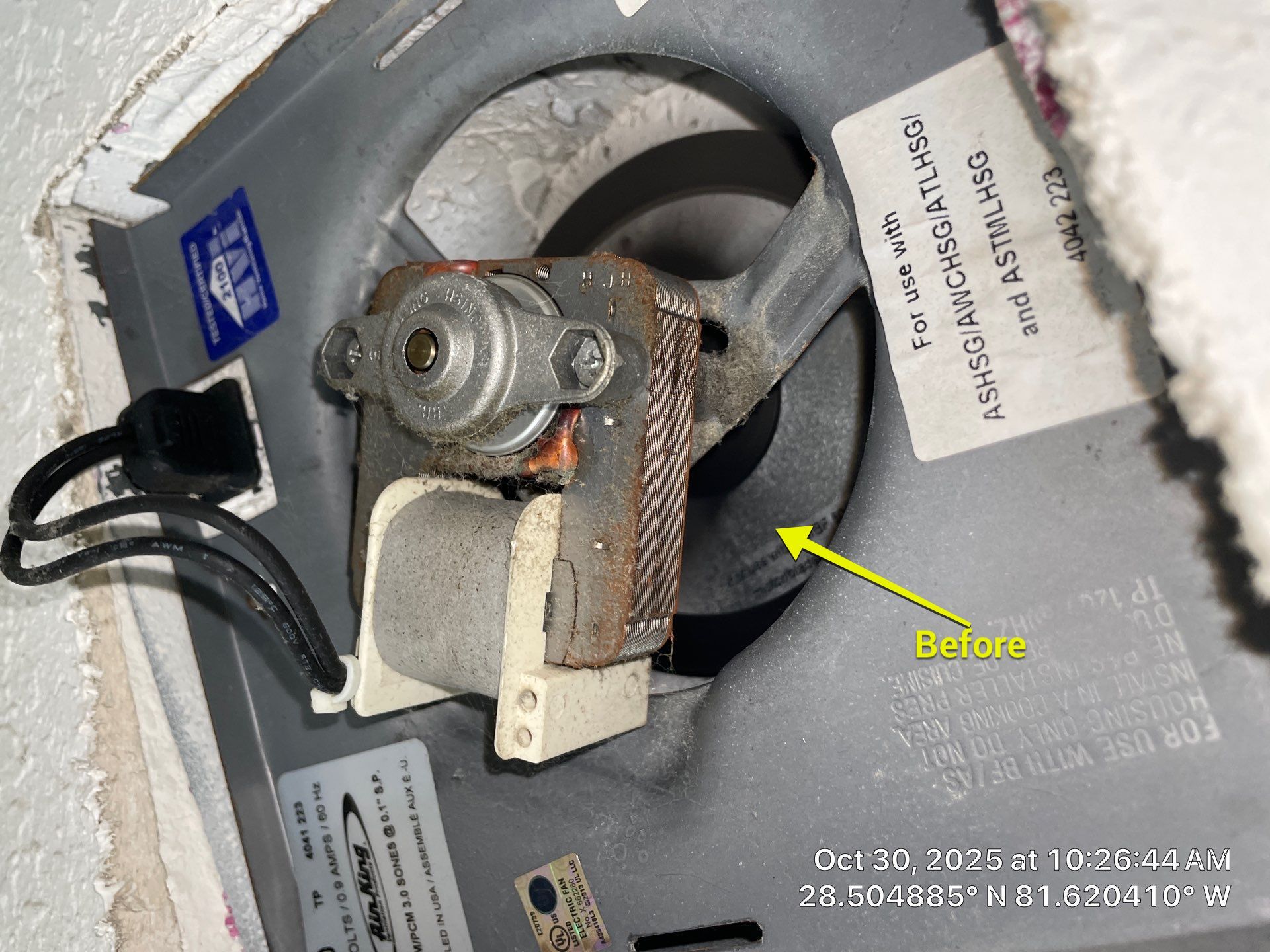 Dryer Vent and Bathroom Exhaust Fan Cleaning in Winter Garden by Hygienic Air, Inc