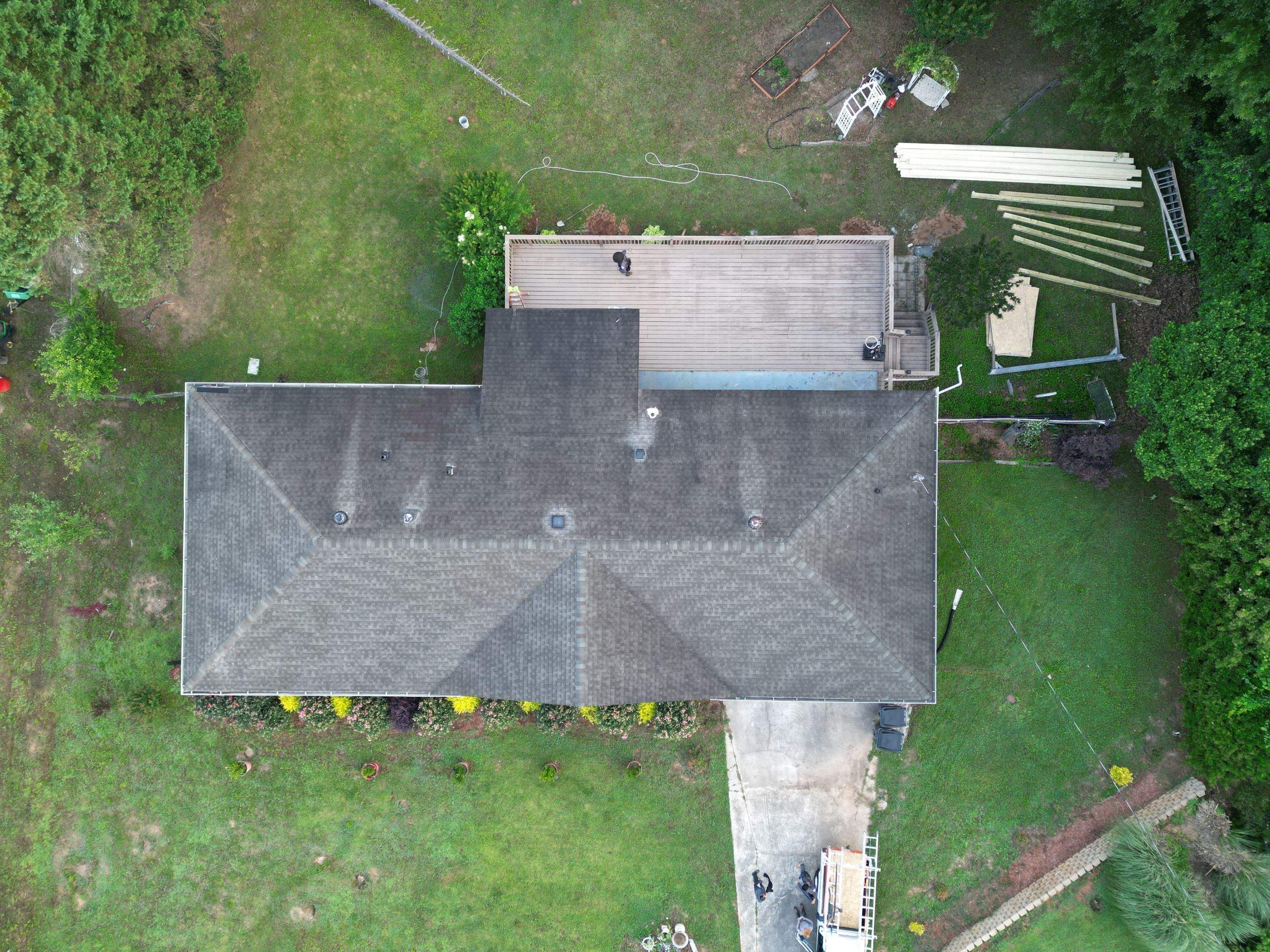 Cover porch by Deerfield Roofing LLC