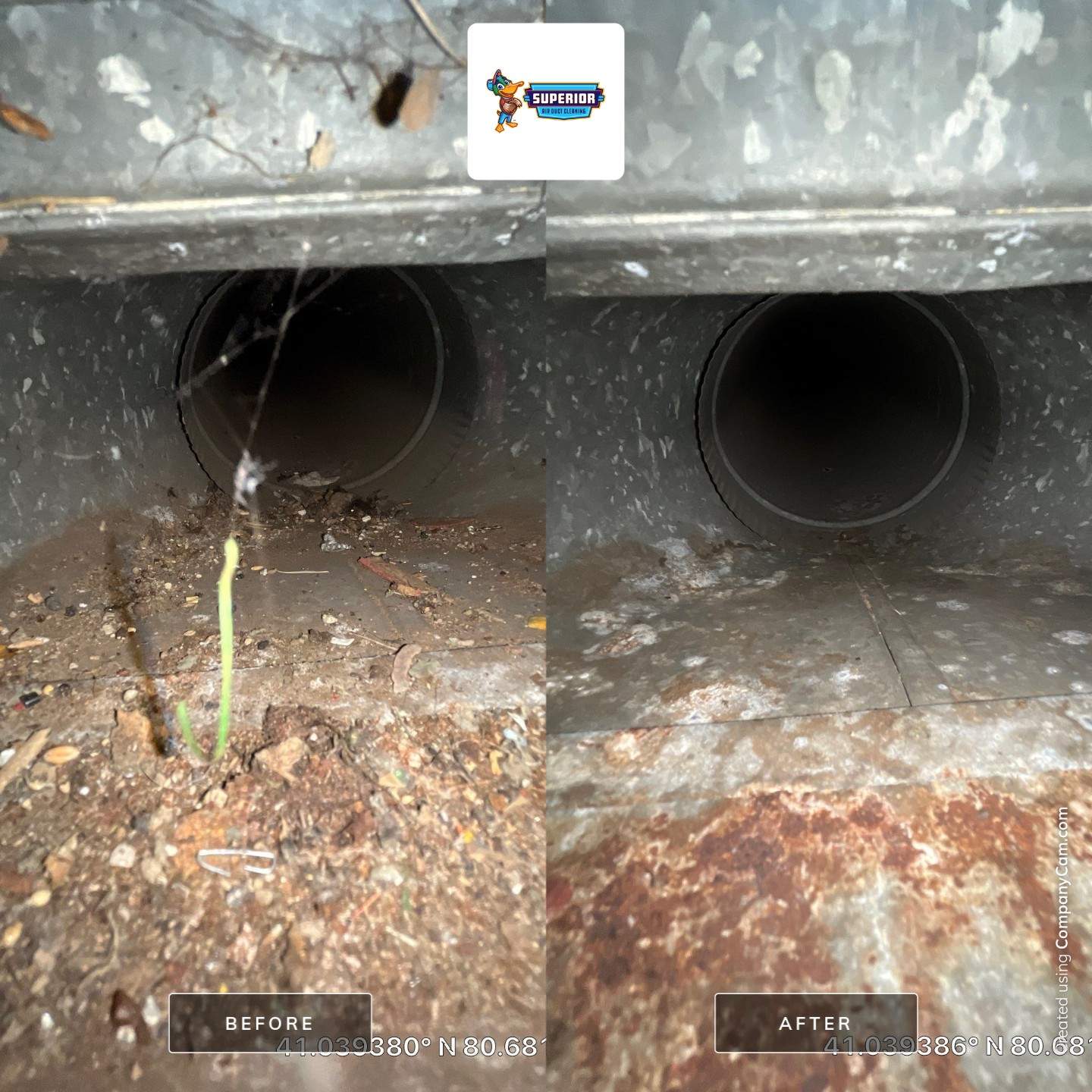Air Duct Cleaning With a Vacuum Truck in Boardman, OH by Superior Air Duct Cleaning