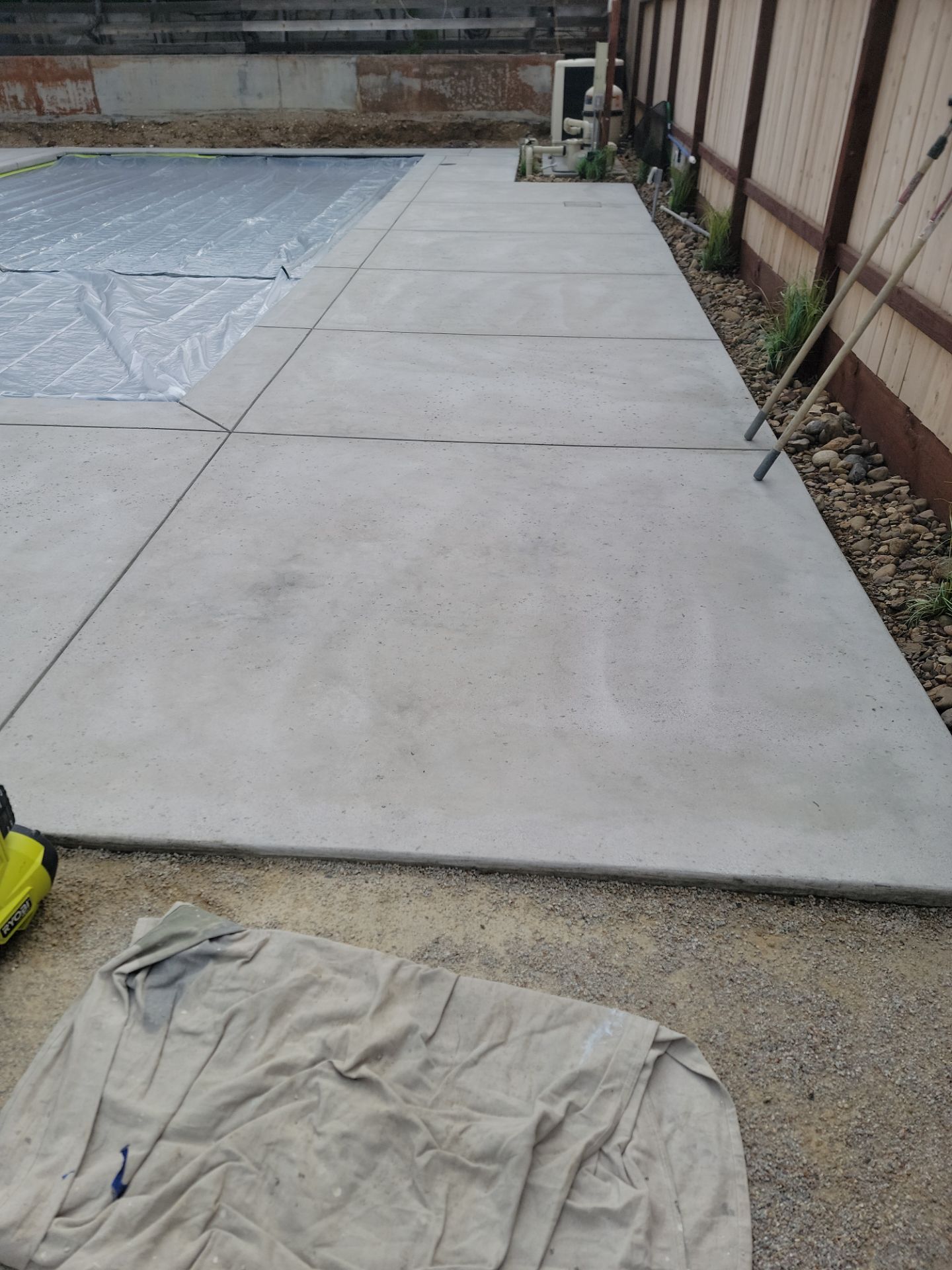 Polyurea Concrete Coating for Templeton Pool Deck and Front Porch by MGP Coatings