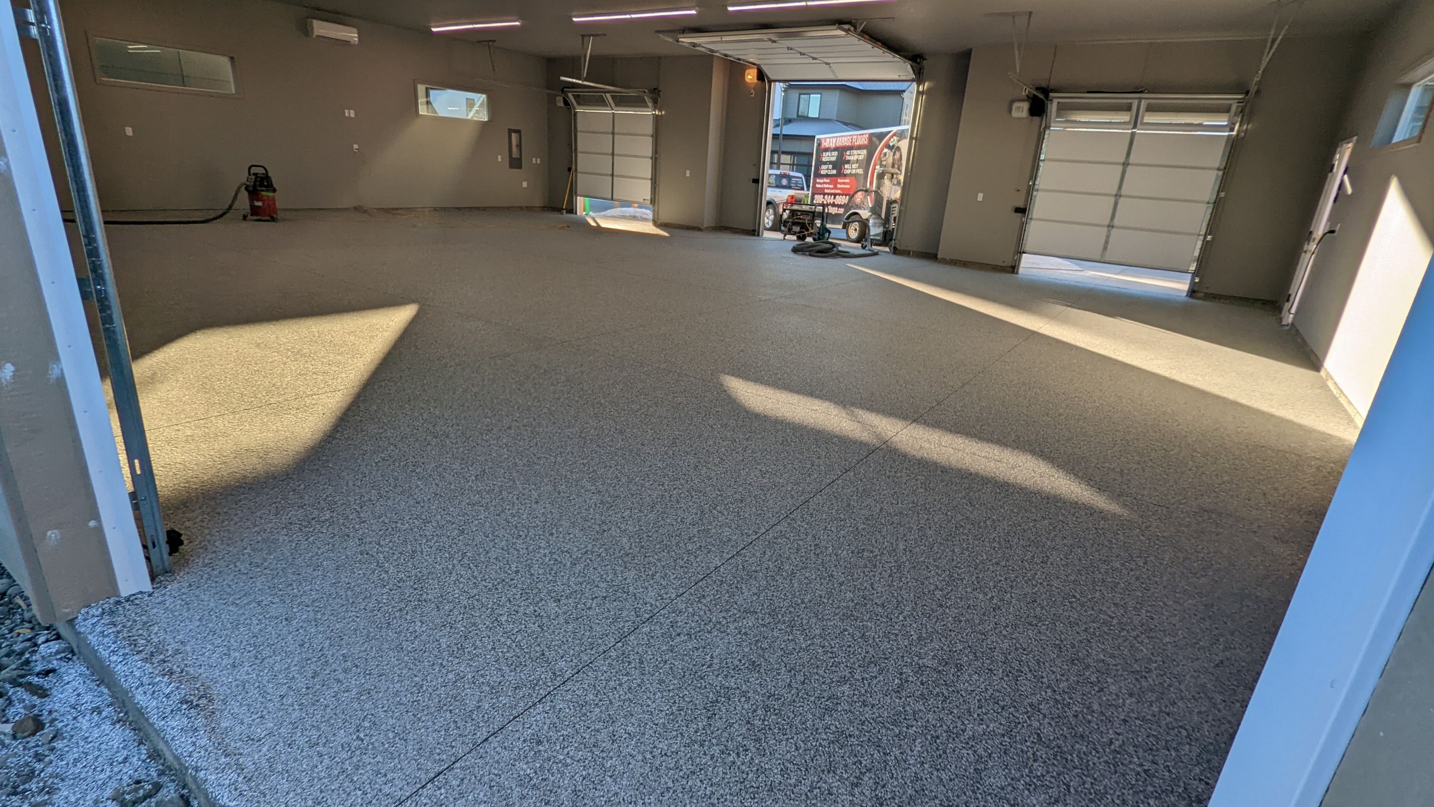 Shop Transformation using Slate Stone by Croc Coatings, LLC