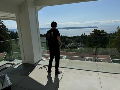 Applying Concrete Sealer 