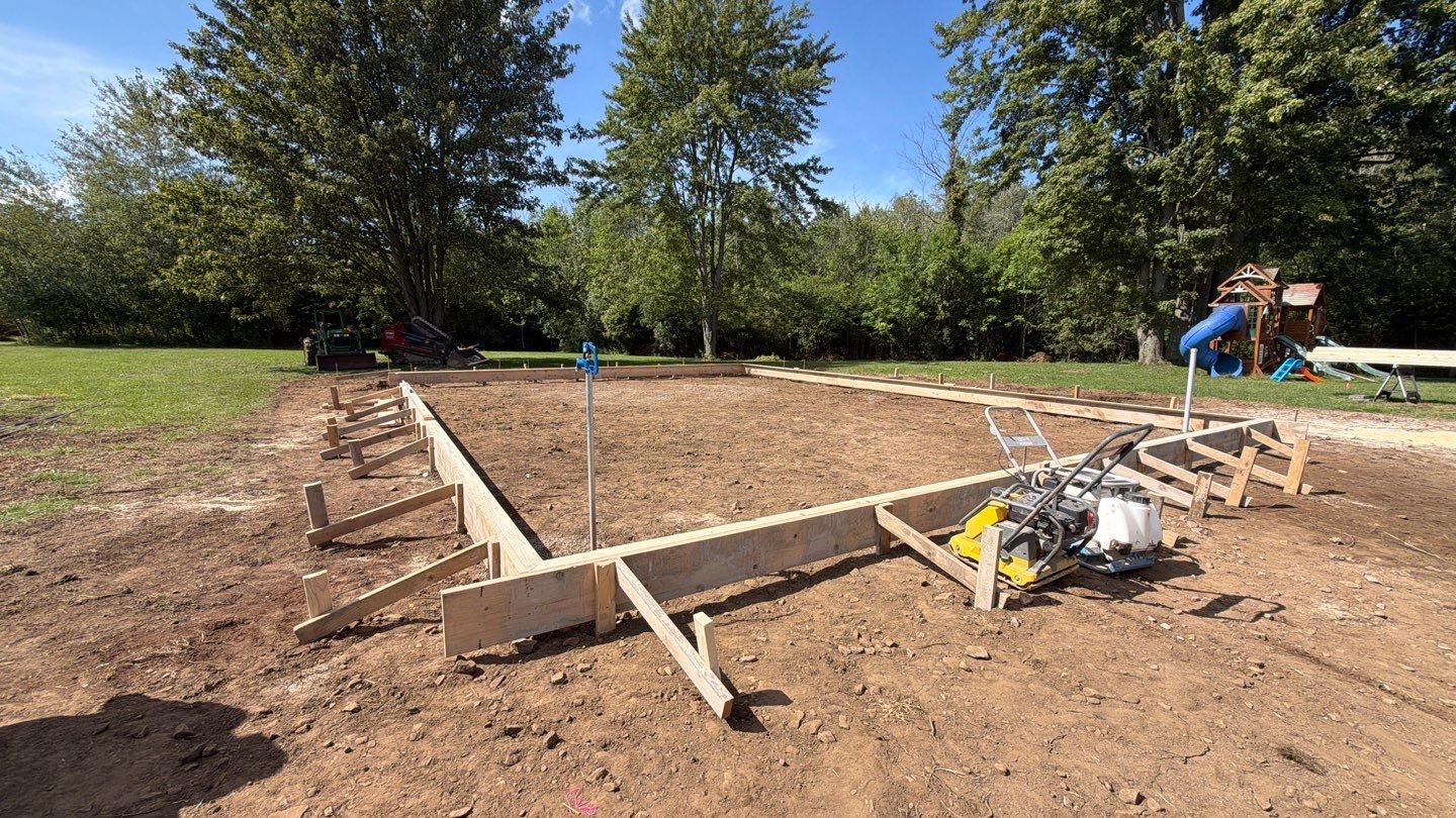 Pole Barn Floor w/ Broom Finished Apron by NG Masonry & Construction LLC