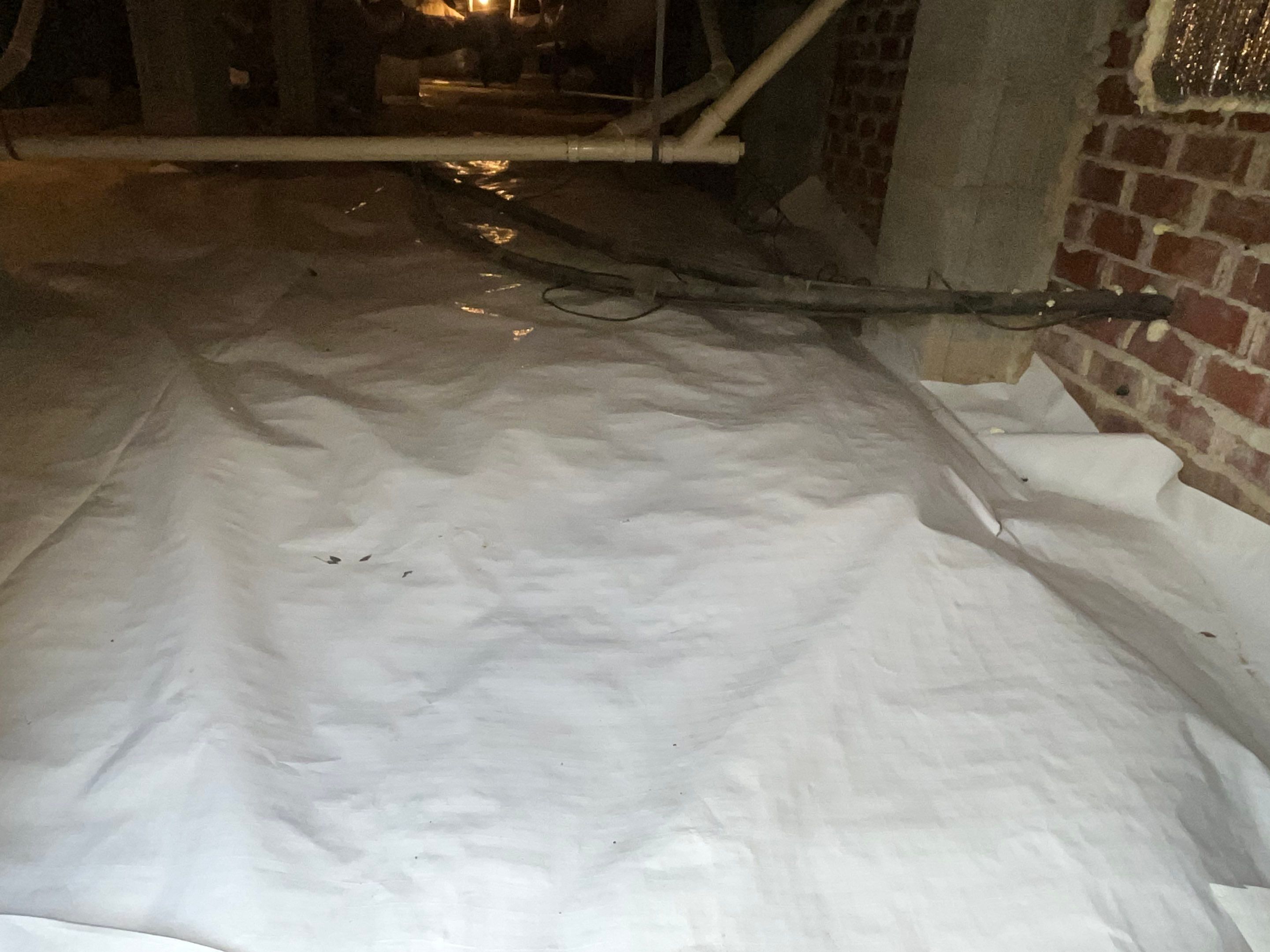 Dehumidifier and Moisture Barrier install with Structural repairs. by Impact Crawlspace