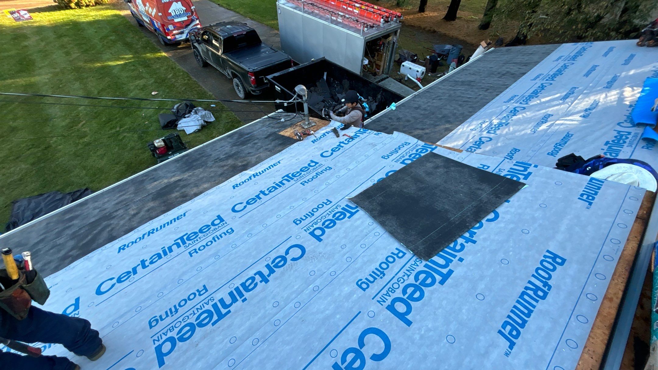 Roof Replacement using CertainTeed Landmark by 180 Contractors