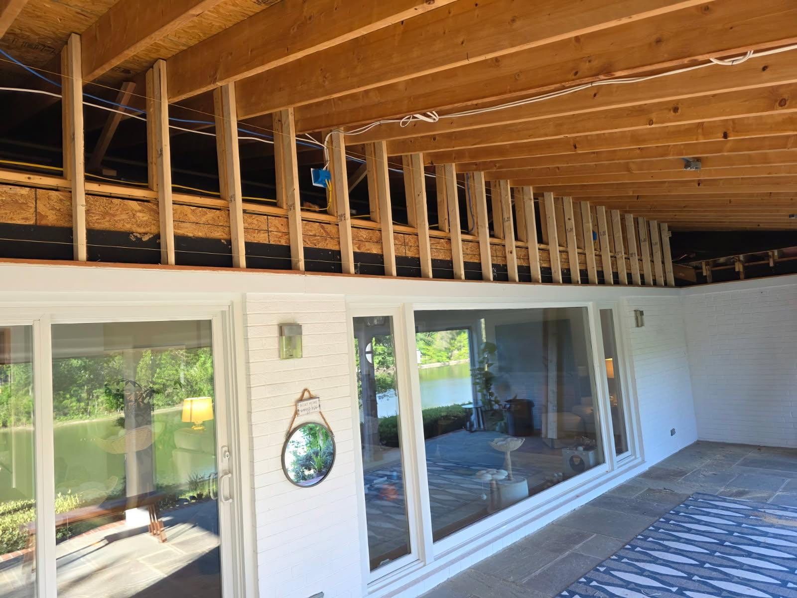 Custom Tongue and Groove Porch Ceiling in Irvington by Cade Construction