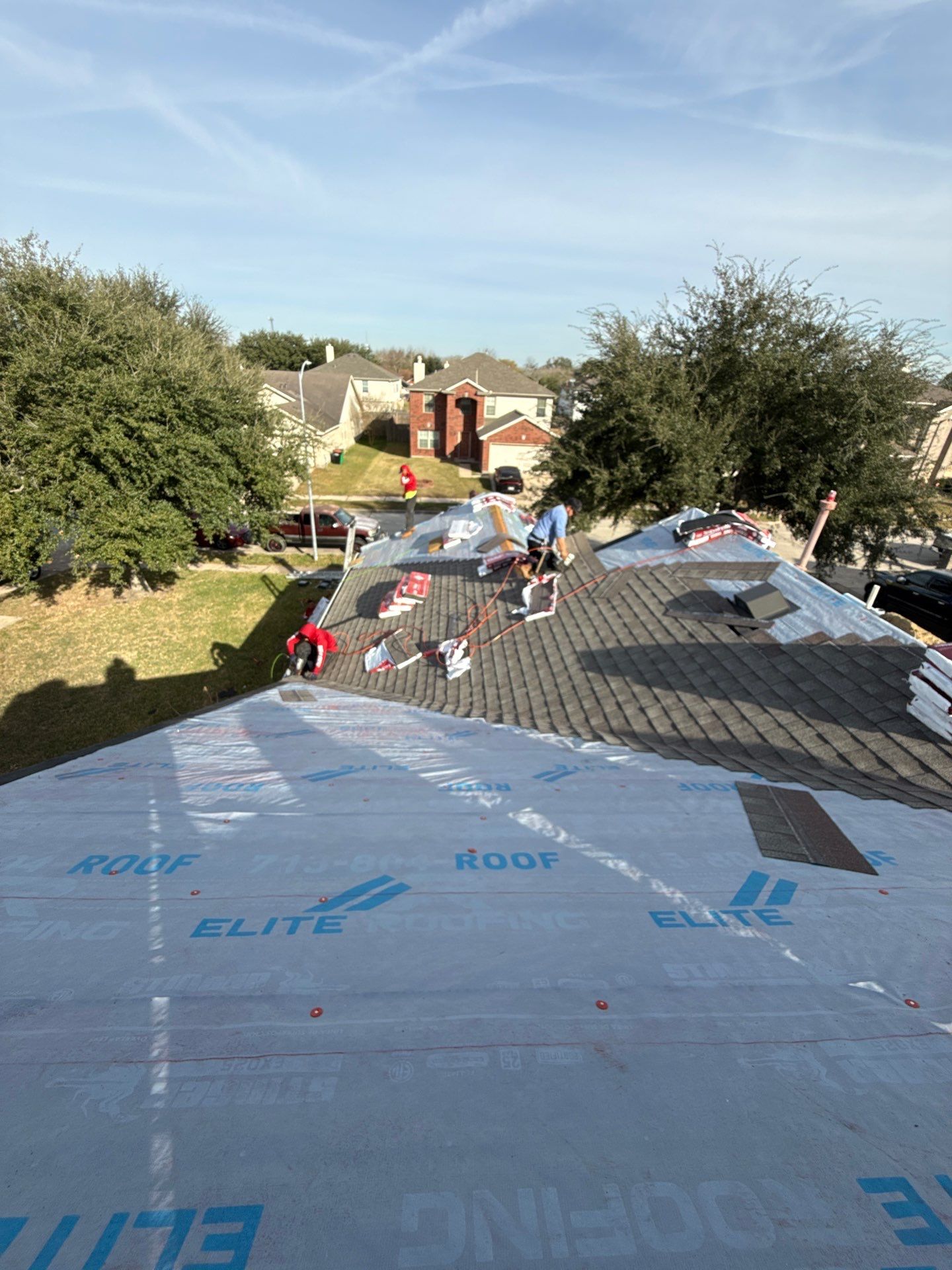 Residential Roof Replacement using GAF NATURAL SHADOW - WEATHERED WOOD by Elite Roofing LLC