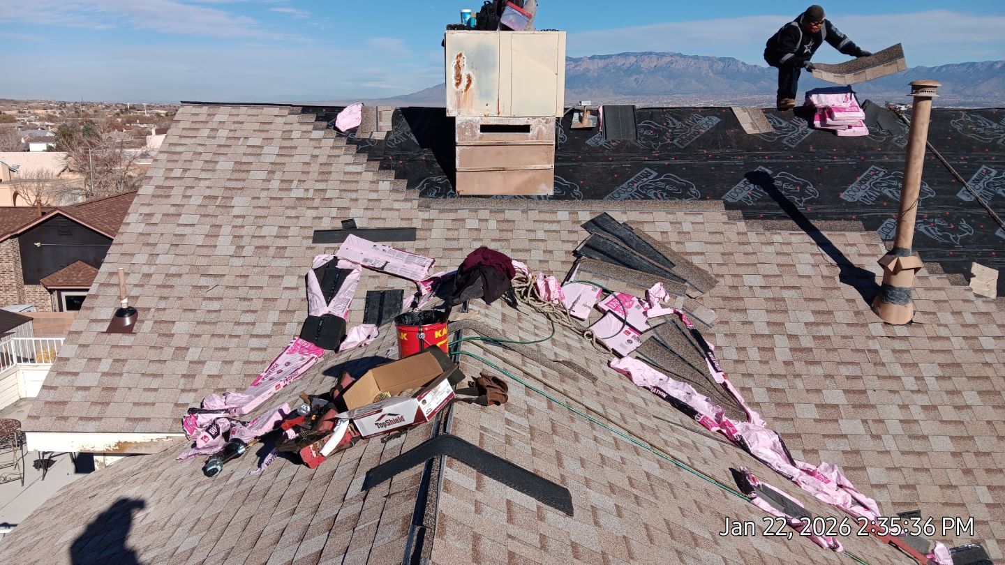 Northwest Albuquerque Residential Shingle Replacement and Gutter Repair by Doyle Roof Masters Inc