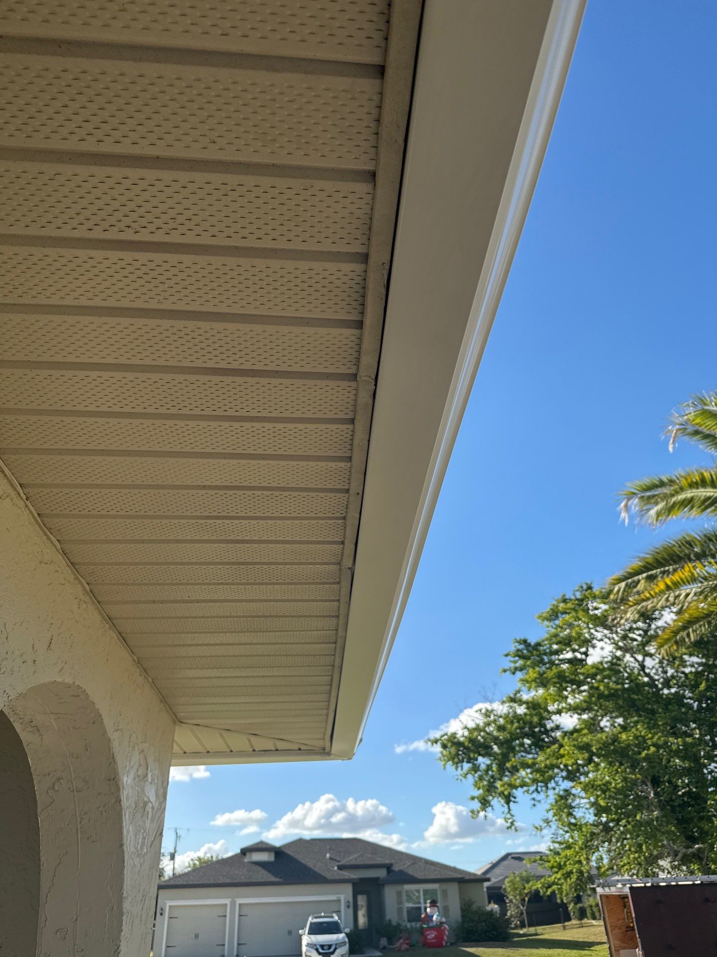 Splash Guard System Installation in Cape Coral FL by Gutter Professors