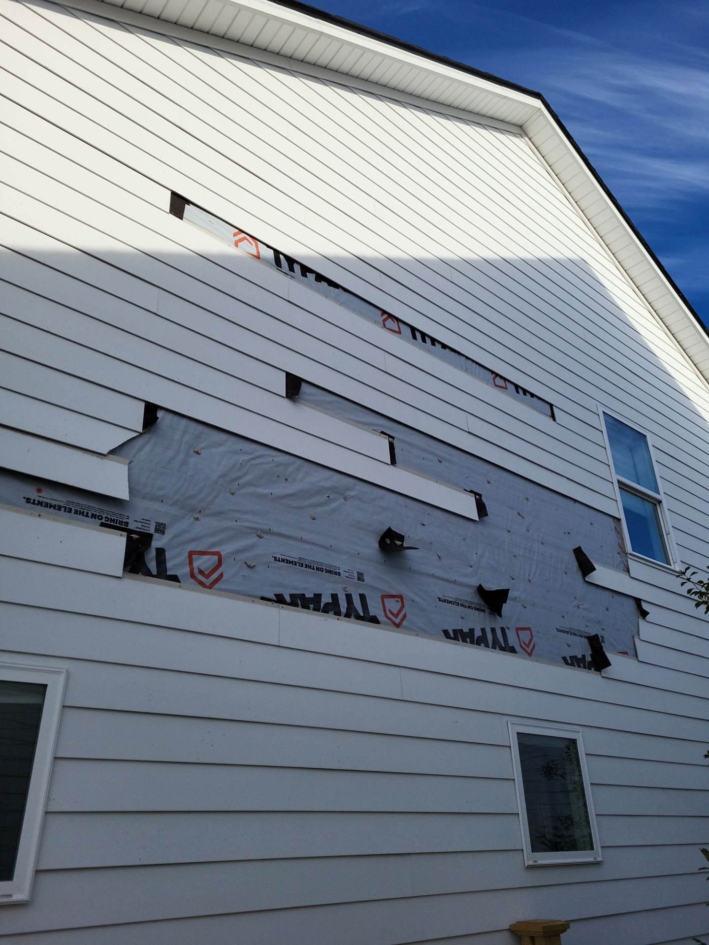 Insurance Workscope Hardie Board Repair using James Hardie HZ10 Plank Smooth  by RGR Construction and Roofing, LLC
