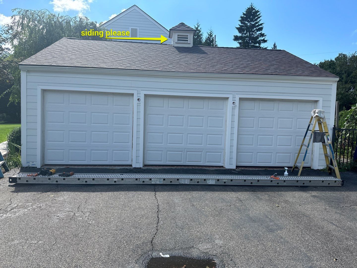 Siding Installation using Hardie Plank Artic white by A Plus Exterior